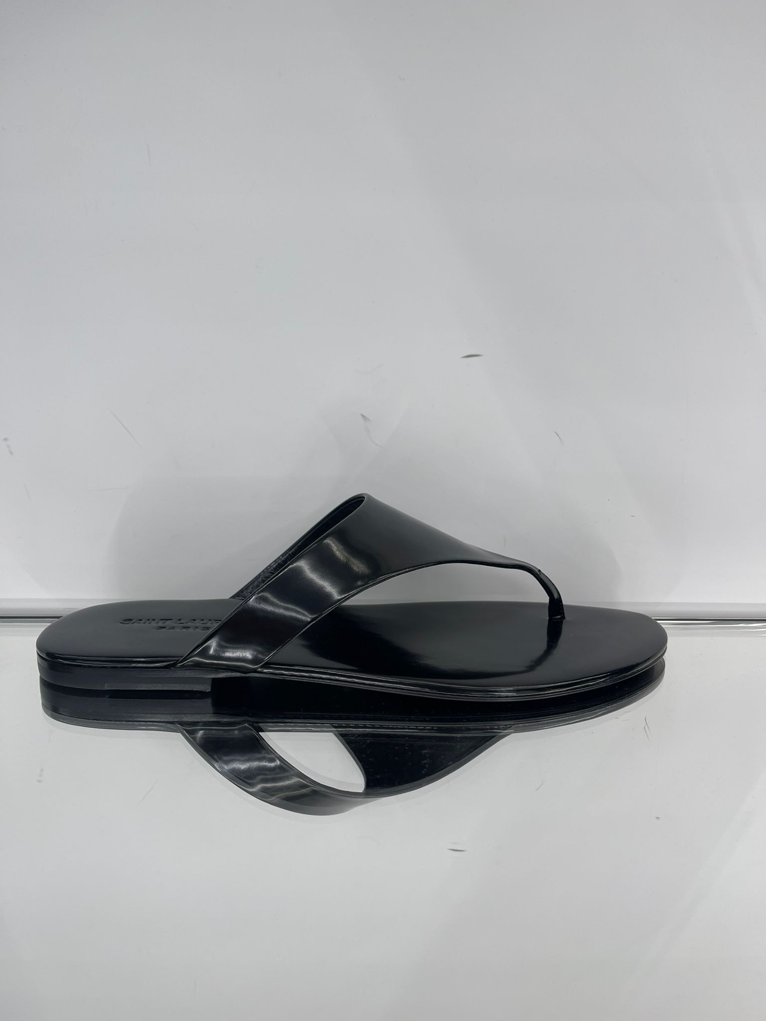 KOUROS sandals in glazed leather