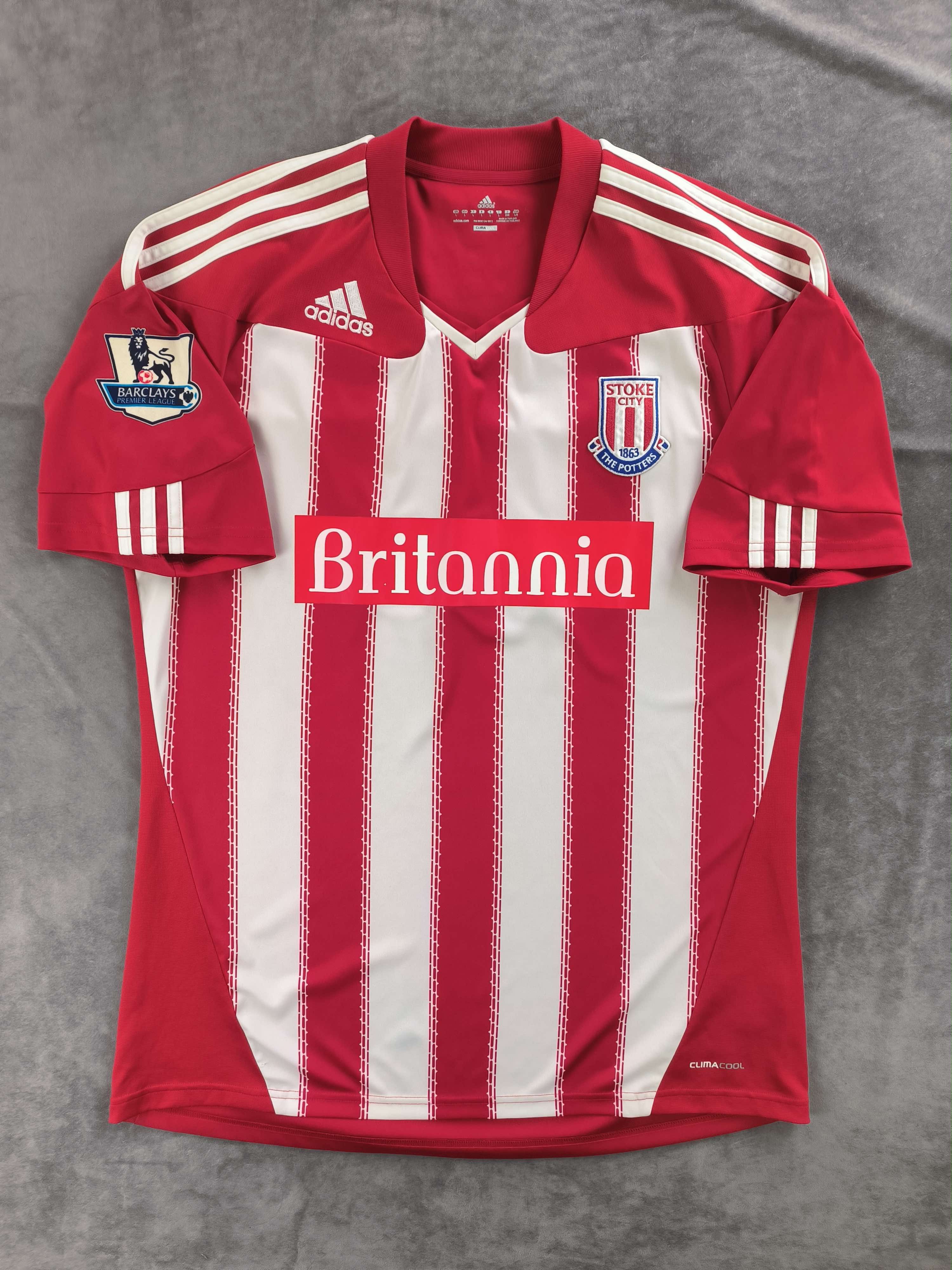 Adidas Stoke City 2010-11 Adidas home Whitehead football jersey L Size US L / EU 52-54 / 3 - 2 Thumbnail
