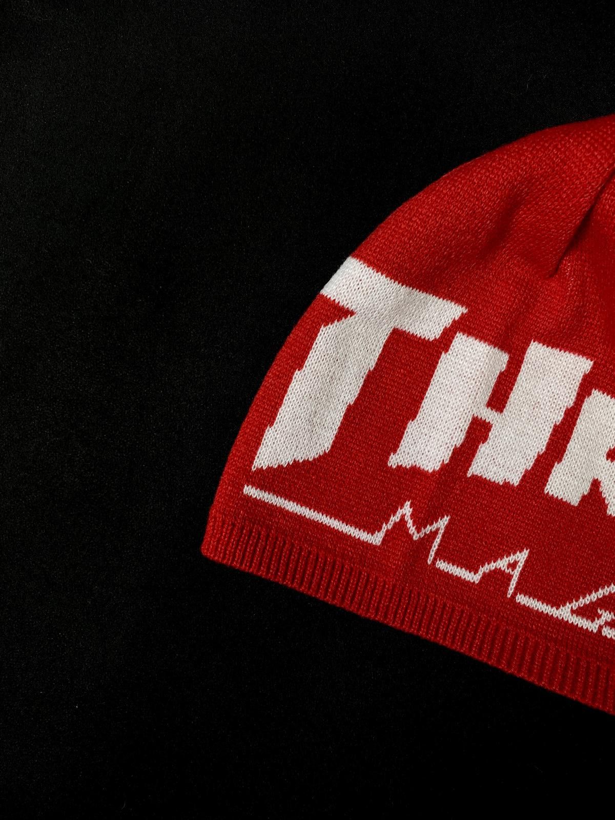 Thrasher Rare Thrasher Magazine Classic Logo No Cuff Knit Beanie Hats Size ONE SIZE - 4 Thumbnail