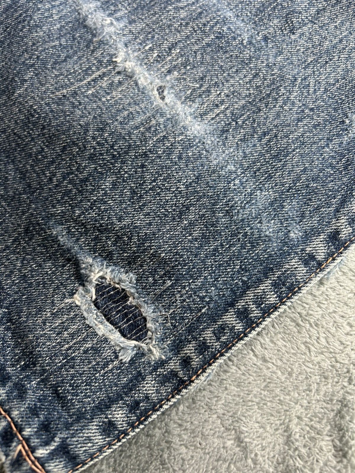 Kapital Kapital Boro Distressed Patchwork Denim Jeans Size US 30 / EU 46 - 6 Thumbnail