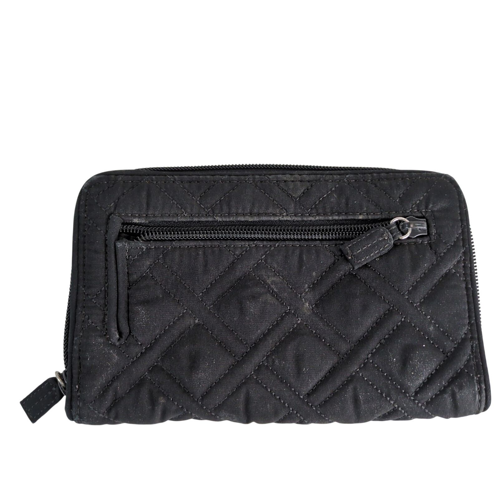 Vera Bradley Vera Bradley Classic Black Quilted Turnlock Clutch Wallet Size ONE SIZE - 2 Thumbnail