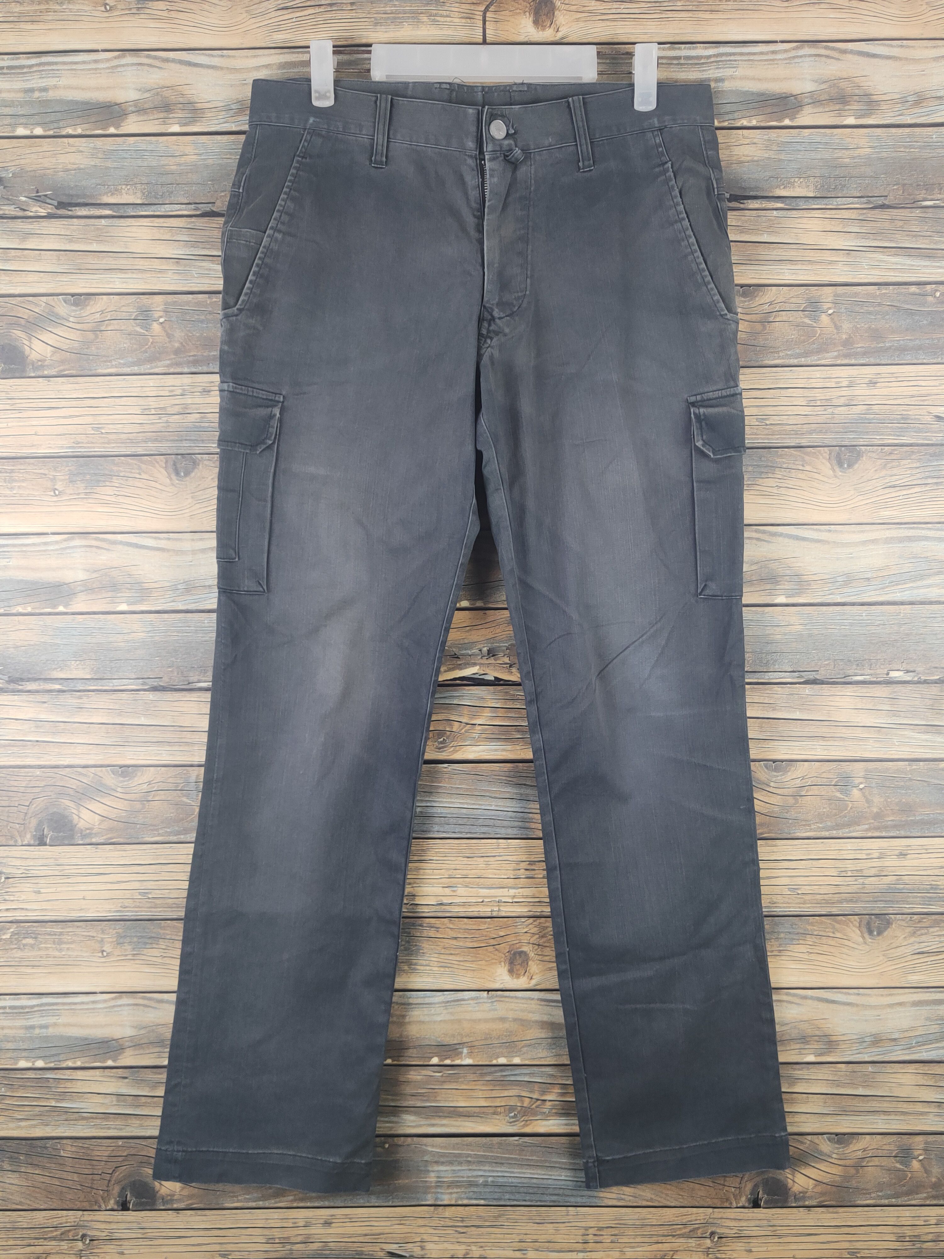 Japanese Brand DL Toraichi Dark Gray Multipocket Tactical Cargo Pants #1506 Size US 33 - 1 Thumbnail