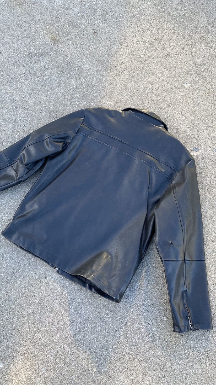 Vintage Vintage black leather jacket Size US L / EU 52-54 / 3 - 2 Thumbnail