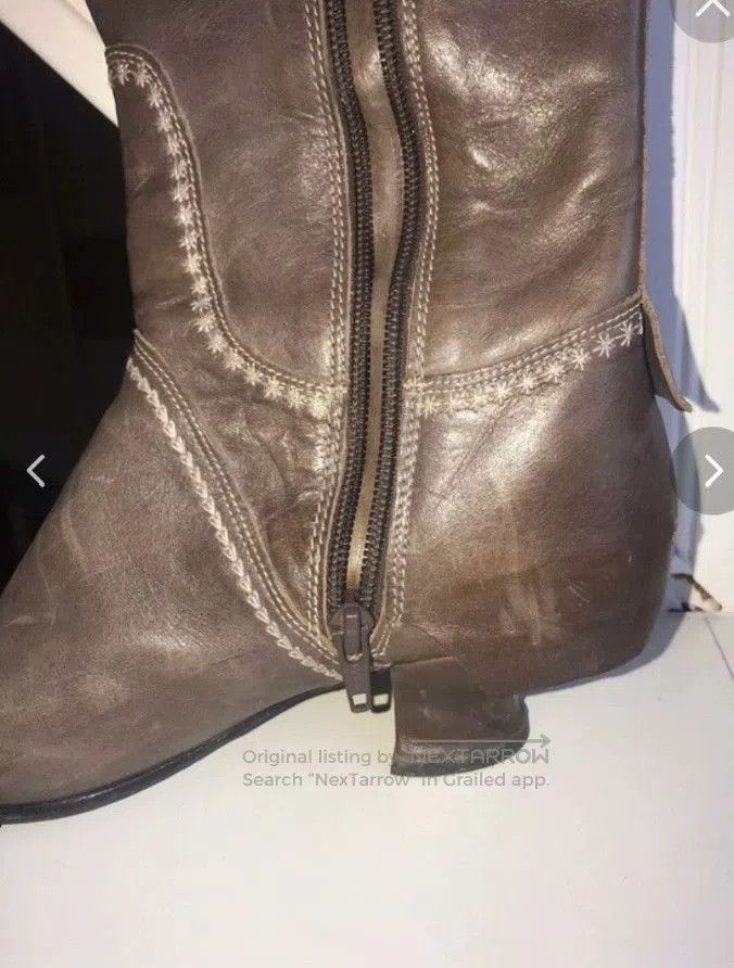 Marithe + Francois Girbaud Marithé + François Girbaud MFG Leather Boots. Size US 6 / IT 36 - 4 Thumbnail
