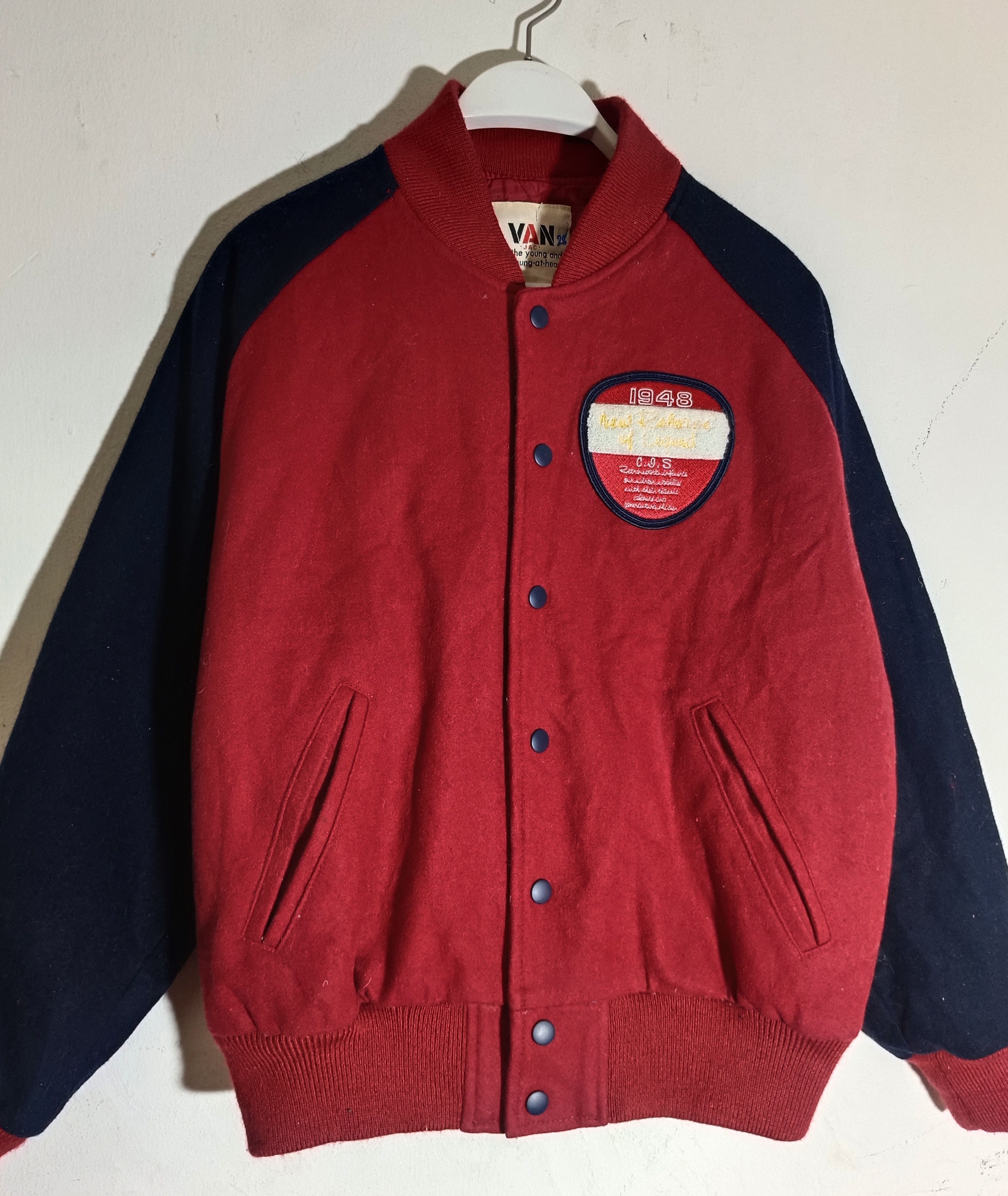 Japanese Brand Vintage Van Jac Varsity Jacket Size US S / EU 44-46 / 1 - 6 Thumbnail