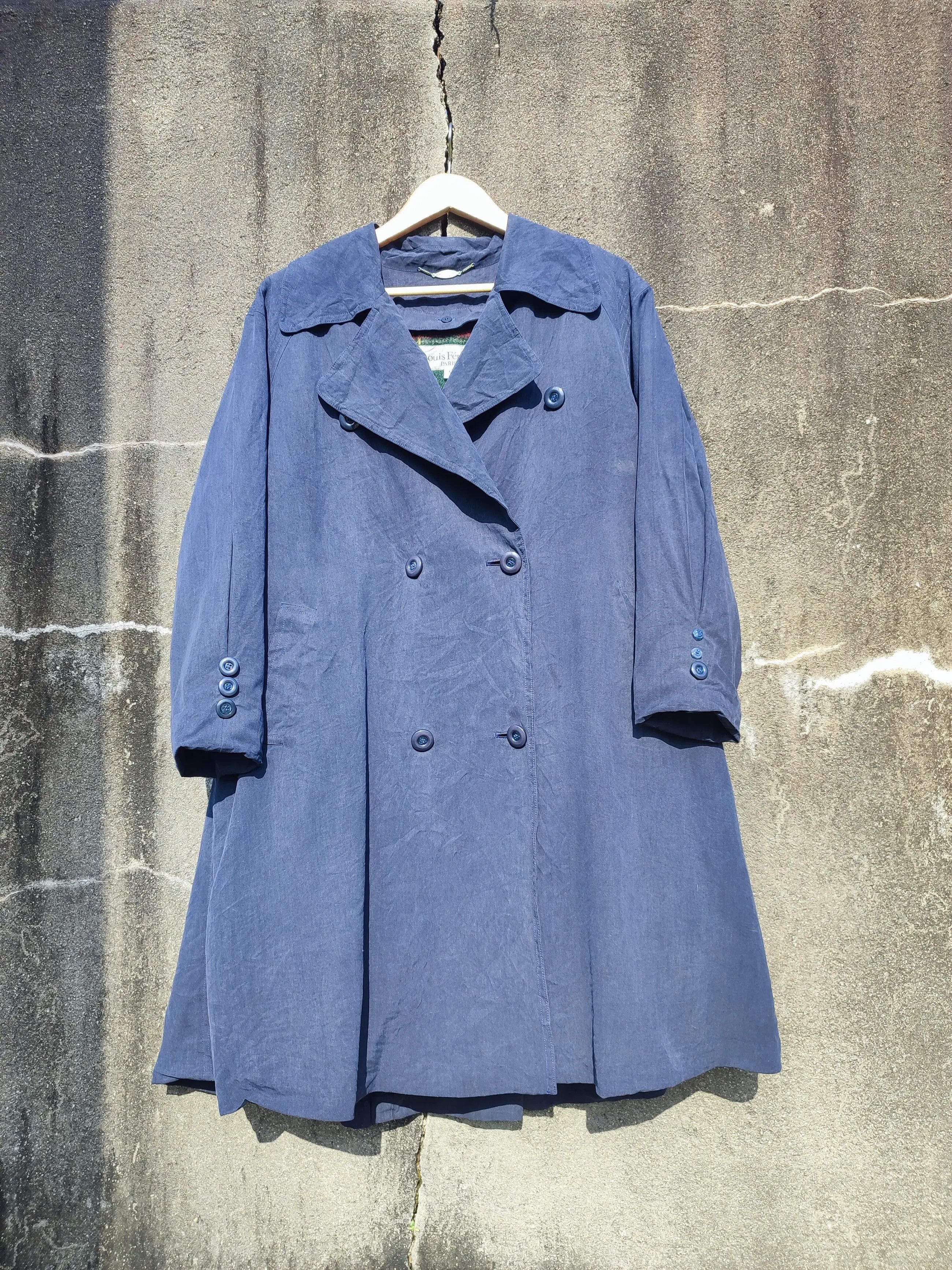 Louis Feraud Vintage Louis Féraud Paris DoubleBreasted Flared Trench Coat Size XL / US 12-14 / IT 48-50 - 1 Thumbnail