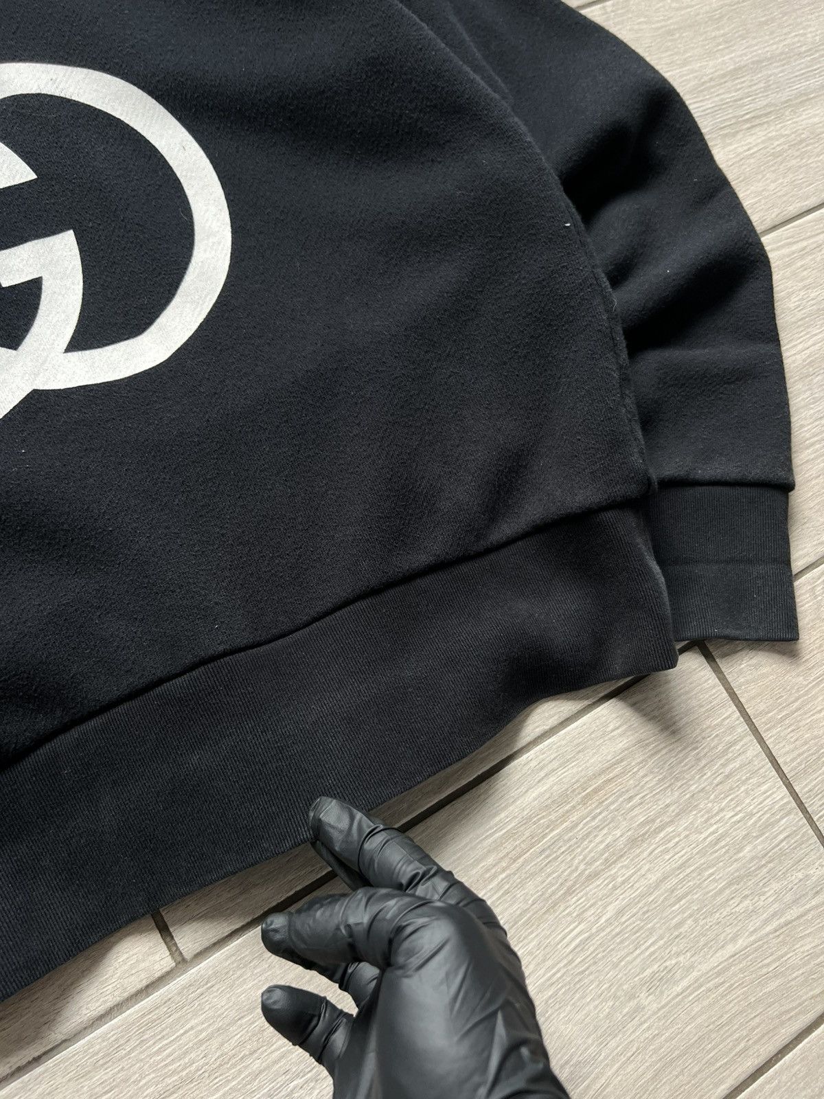 Gucci Gucci hoodie Black Big Logo luxury Size US S / EU 44-46 / 1 - 5 Thumbnail