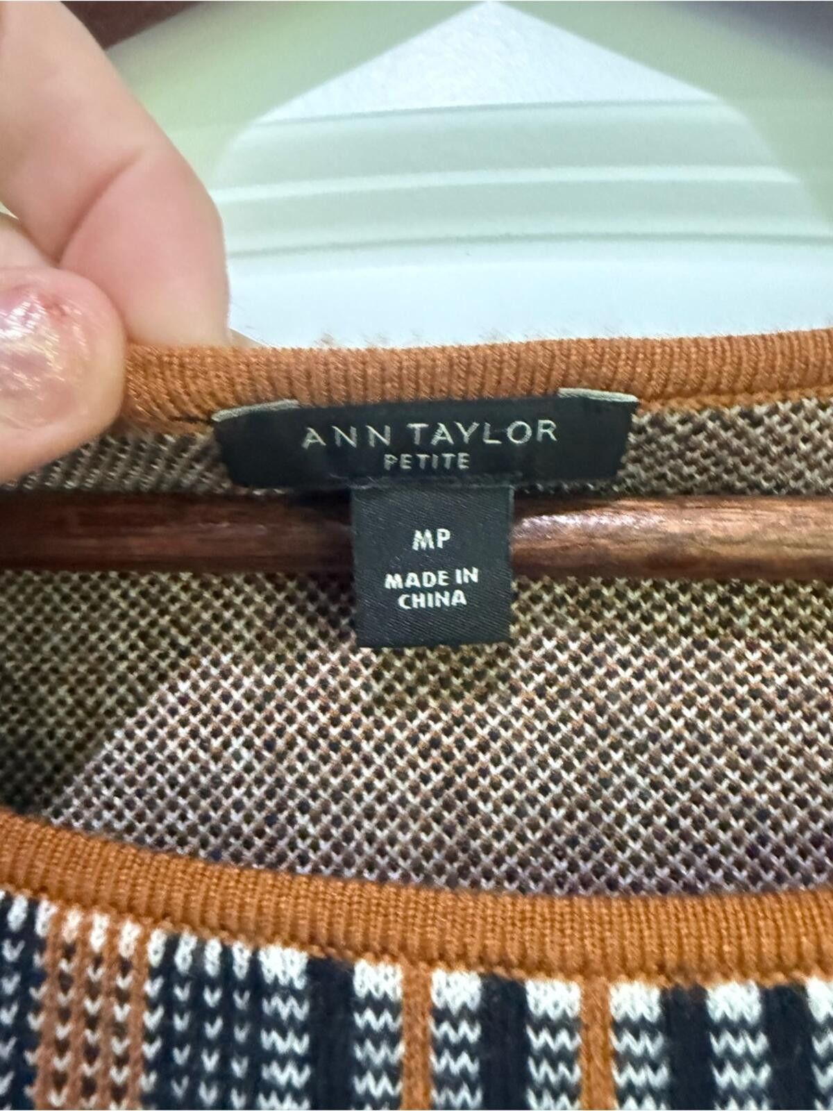 Ann Taylor Ann Taylor Plaid Long Sleeve Sheath Dress in Tan and Black Size M / US 6-8 / IT 42-44 - 2 Thumbnail