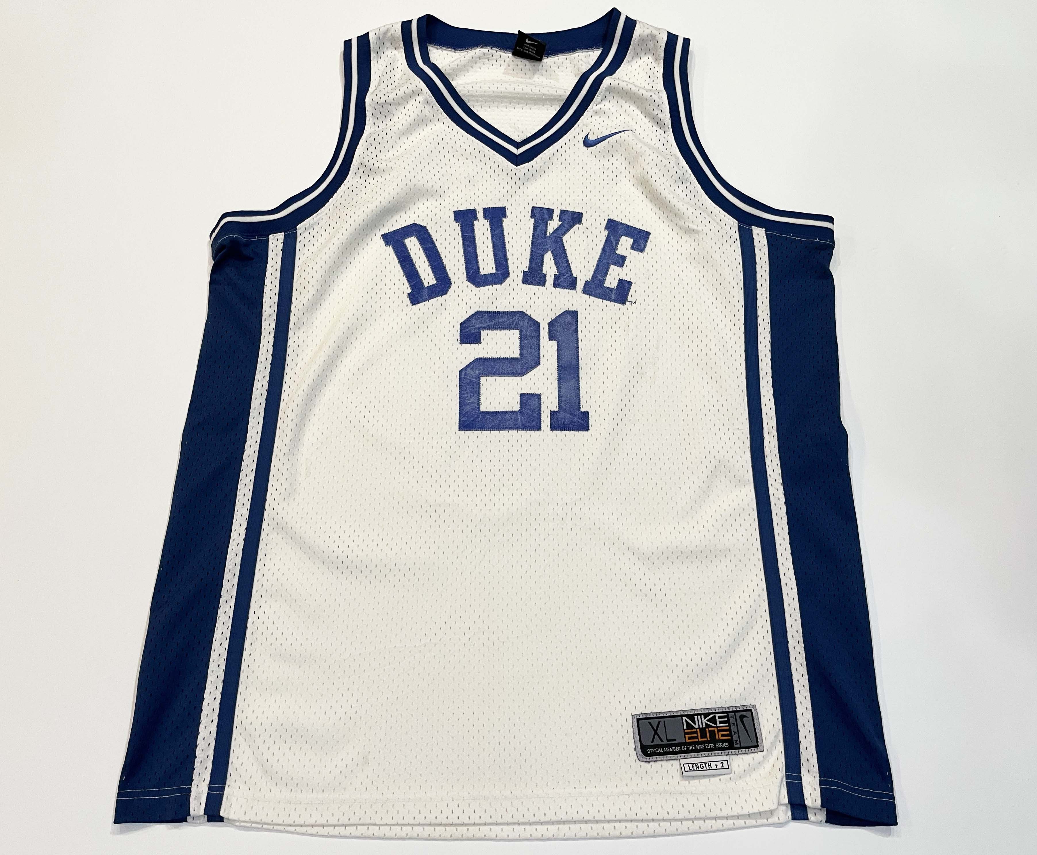 NCAA × Nike Nike Elite NCAA Duke Blue Devils #21 Basketball Jersey | Grailed, image size:3608x2976