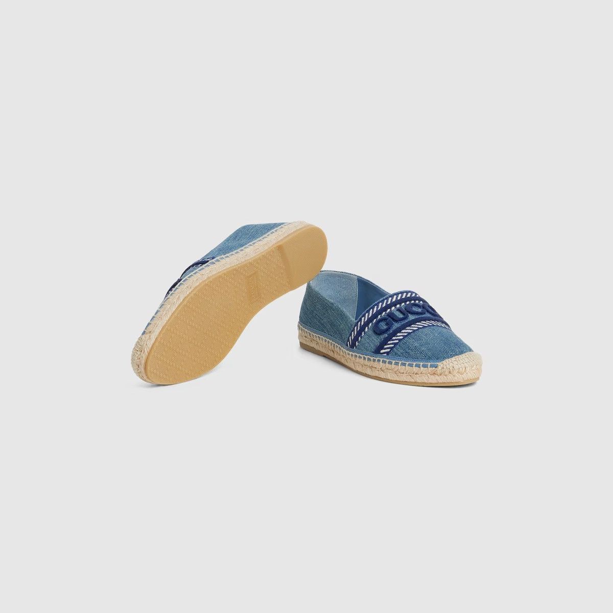 Gucci o1loc1c0426 821220 Women's "Gucci" Espadrille in Blue Size US 6 / IT 36 - 5 Thumbnail