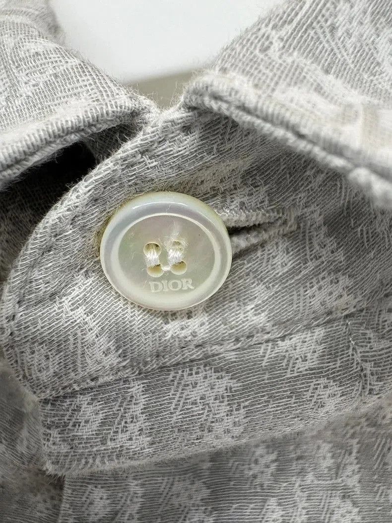 Dior Dior Gray White Gradient Print Shirt. Size US XXL / EU 58 / 5 - 6 Thumbnail