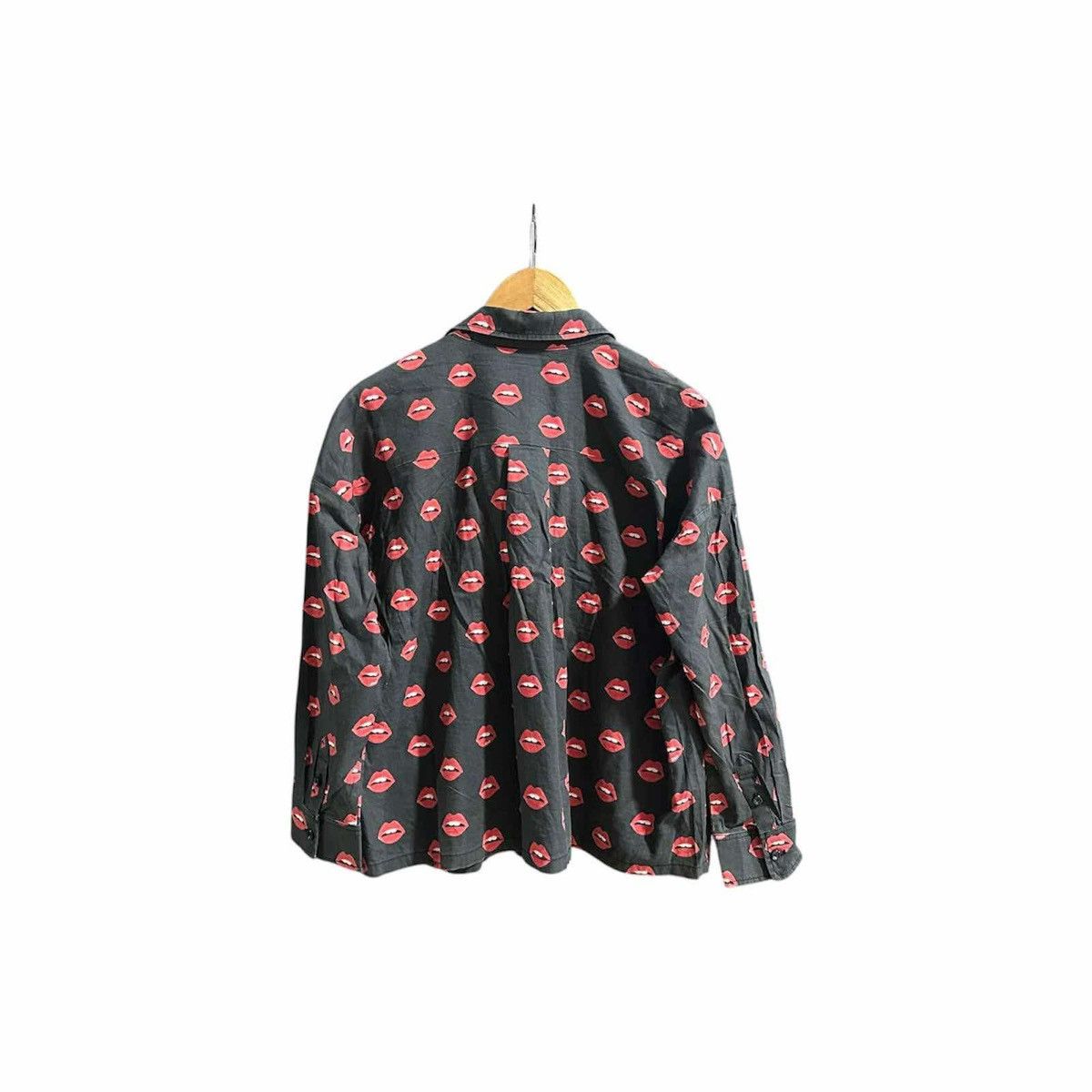 Hysteric Glamour × Japanese Brand × Seditionaries 🔥Sick Y2K RNA Inc Shirt Lips Overprinted Size US M / EU 48-50 / 2 - 4 Thumbnail