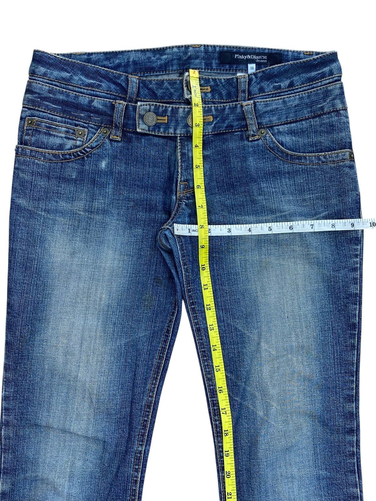 Other Japanese Brand Double Waist Style Faded Jeans Size US 32 / EU 48 - 10 Thumbnail