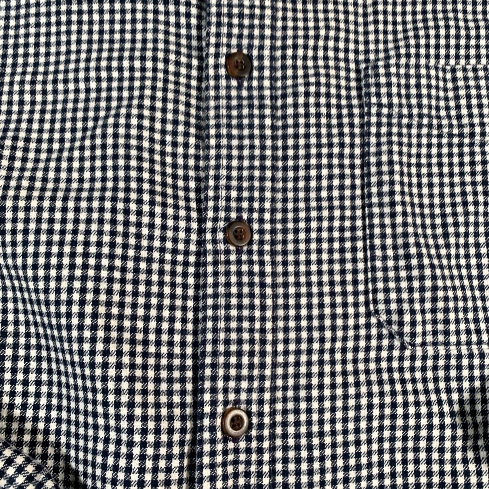 Vintage LL Bean Northwoods Shirt Mens XL Flannel Blue White Check Button Down USA Size US XL / EU 56 / 4 - 4 Thumbnail