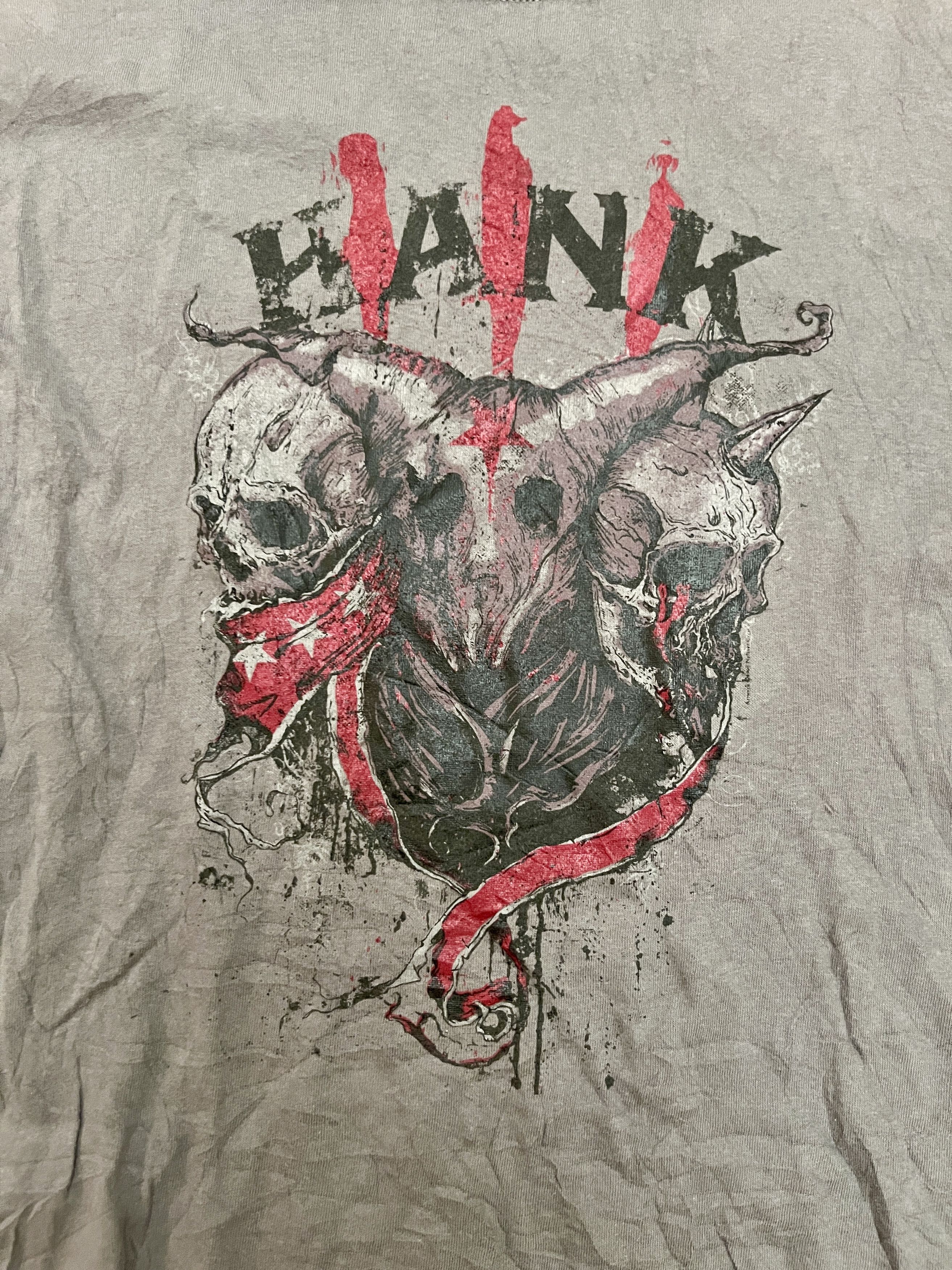 Vintage Vintage Y2K Hank Williams III Punk Skull Tee Shirt L Size US L / EU 52-54 / 3 - 1 Thumbnail