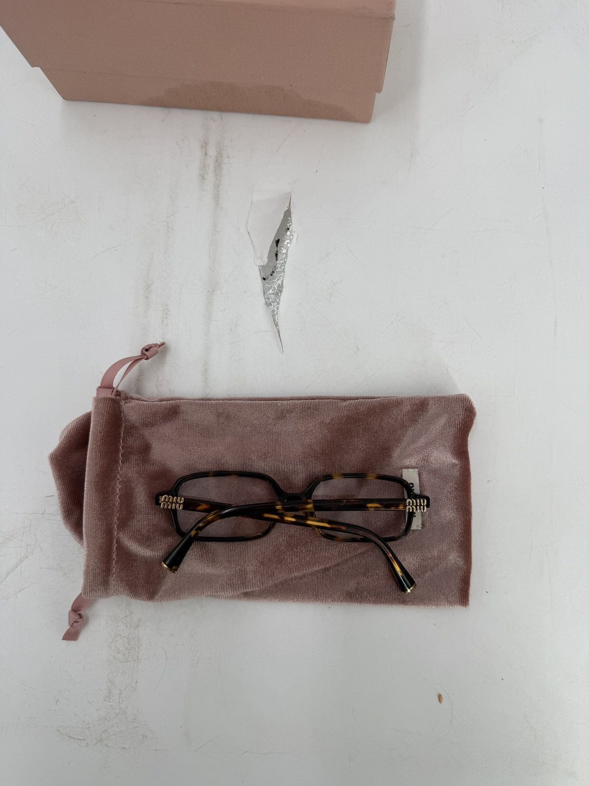 Miu Miu Miu Miu Regard Sunglasses Blue Ray Transparent Lenses Size ONE SIZE - 2 Thumbnail