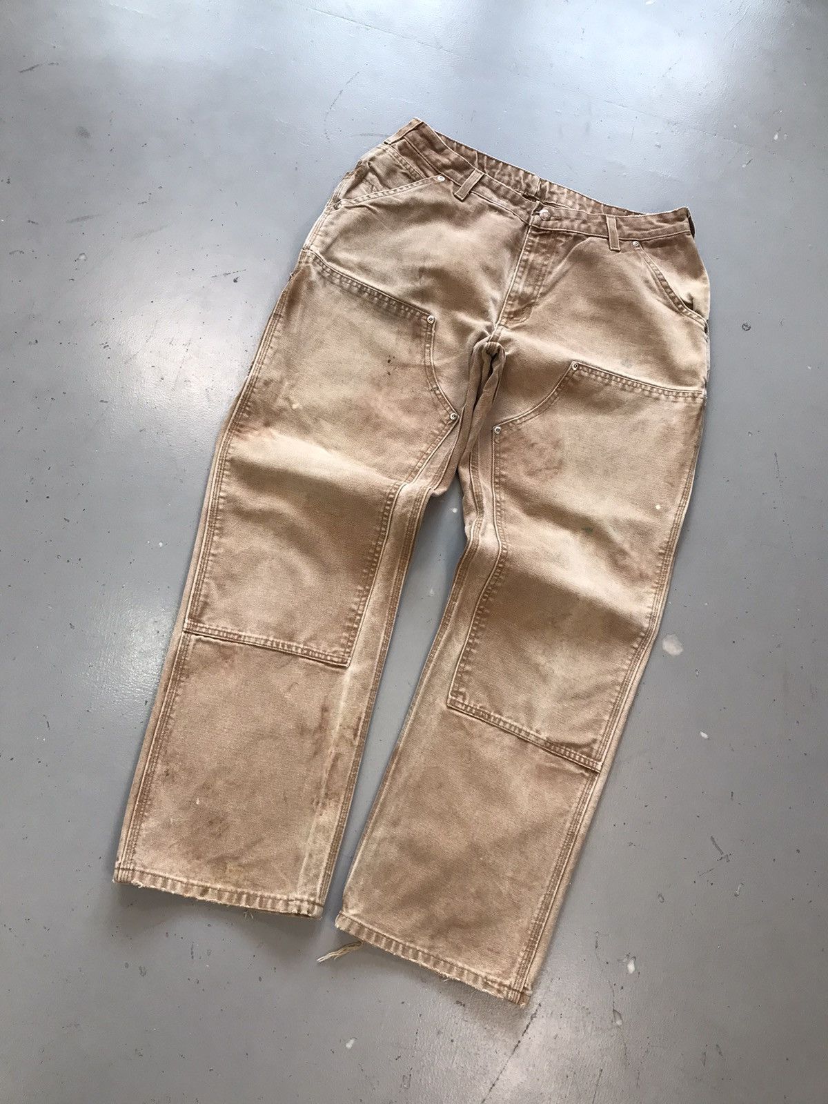Carhartt × Vintage Vintage Carhartt WB136 BRN double knee denim Size US 32 / EU 48 - 2 Thumbnail