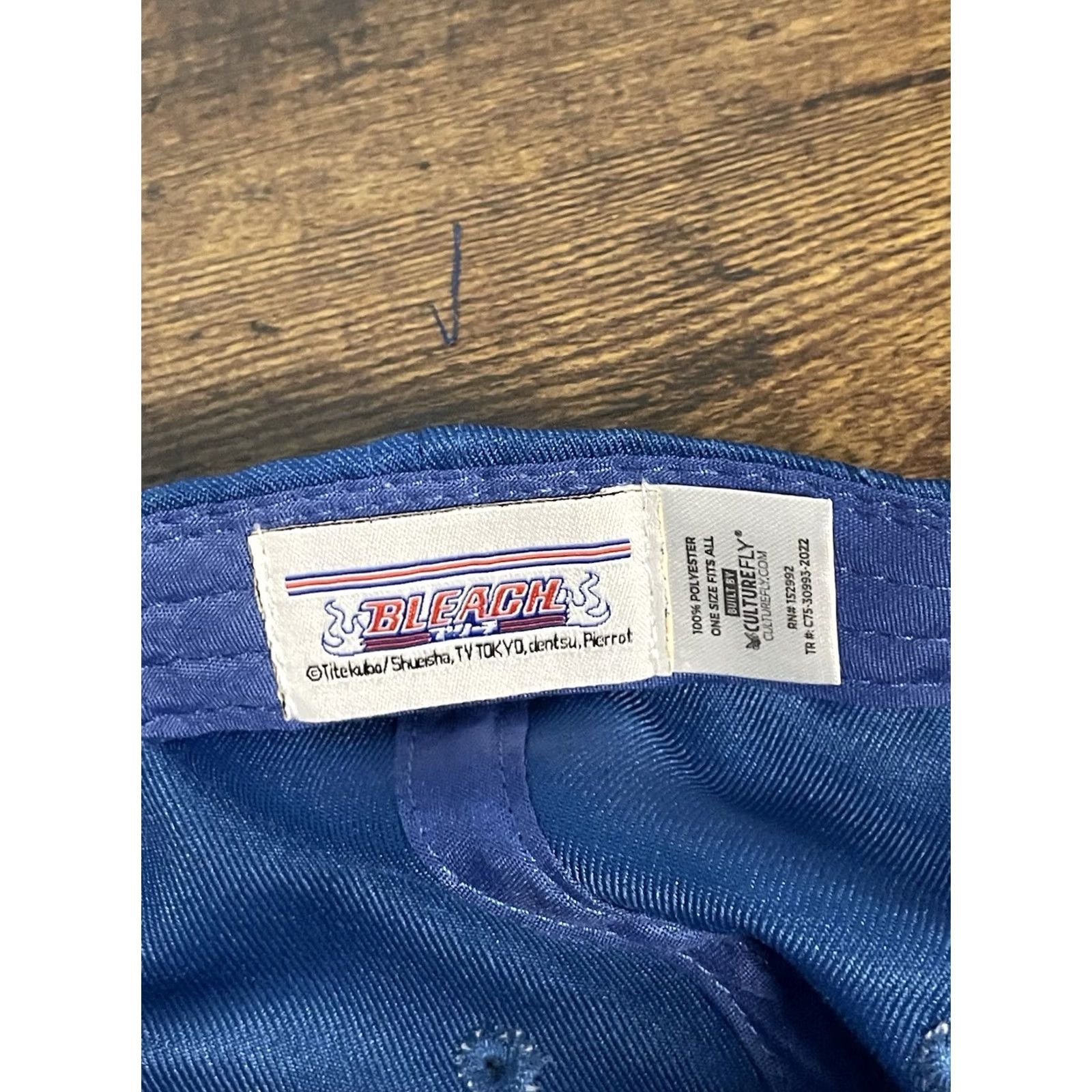 Vintage Culture Fly Bleach Anime Manga Hat - Strapback Blue Baseball Cap - 90s Cartoon Geek Hip Hop Retro - Adjustable Canvas Cotton One Size Mens Size ONE SIZE - 3 Thumbnail