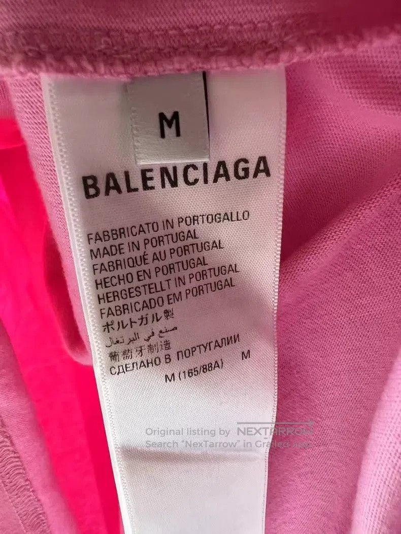 Balenciaga Balenciaga Spray-painted pink short-sleeved T-shirt, size Size US M / EU 48-50 / 2 - 4 Thumbnail