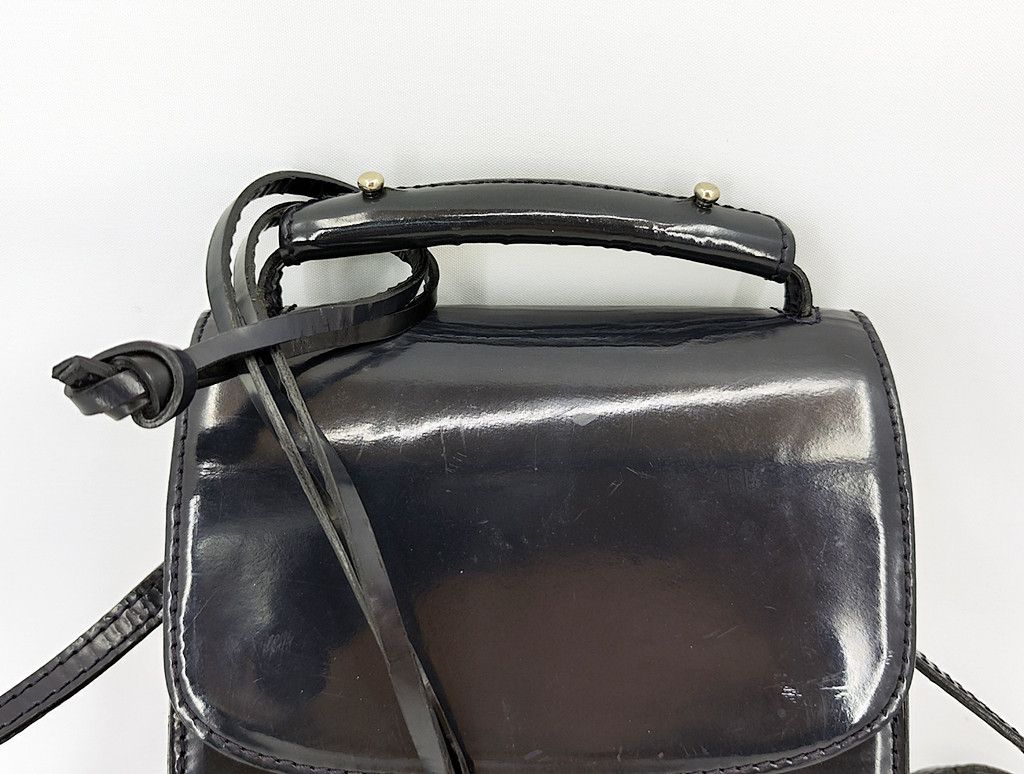 Marques'Almeida MARQUES ALMEIDA full leather glossy sling bag Size ONE SIZE - 8 Thumbnail