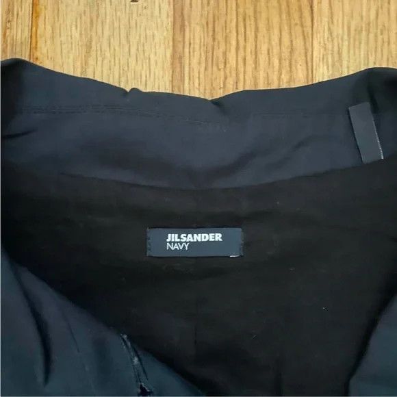 Jil Sander BNWT jil sander cropped oversized button down navy jacket Size L / US 10 / IT 46 - 6 Thumbnail