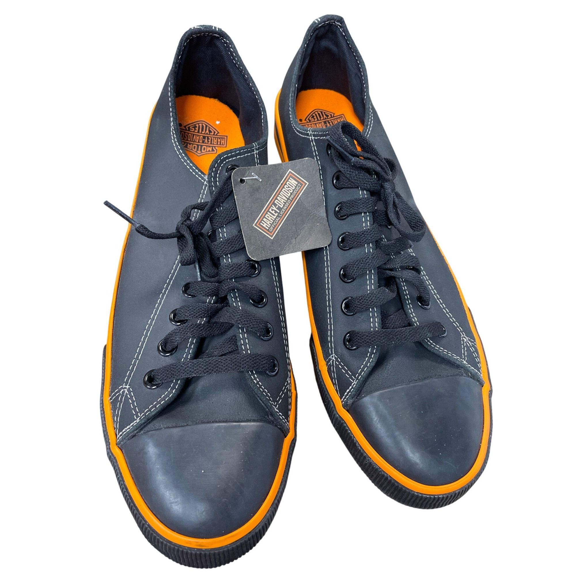 Harley Davidson Harley-Davidson Mens Low-Top Vulcon Black Orange Sneakers Si Size US 13 / EU 46 - 19 Thumbnail