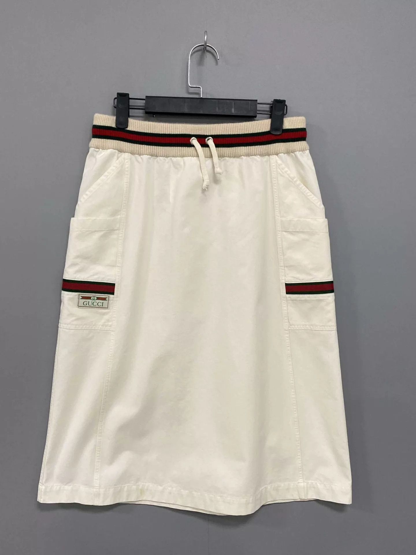 Gucci GUCCI Women's Red & Green Striped Skirt 99 New Size S Size 26" / US 2 / IT 38 - 3 Thumbnail