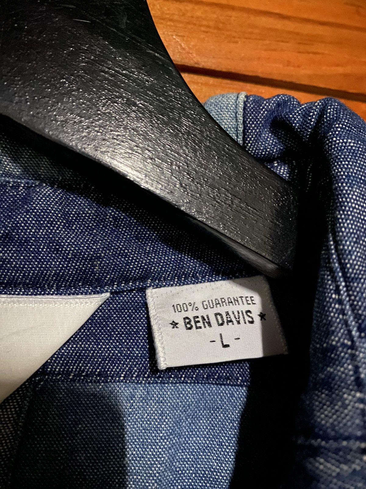 Ben Davis Ben Davis Patchwork Chambray Shirt Indigo Workwear Shirt Size US M / EU 48-50 / 2 - 8 Thumbnail