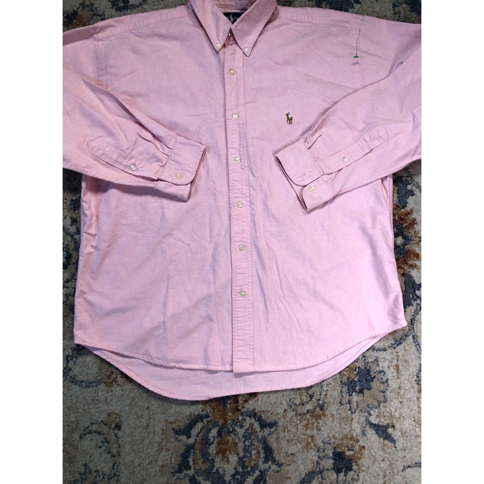 Ralph Lauren Ralph Lauren Shirt Mens Large Pink Oxford Long Sleeve Button Down Pony Logo Size US L / EU 52-54 / 3 - 5 Thumbnail