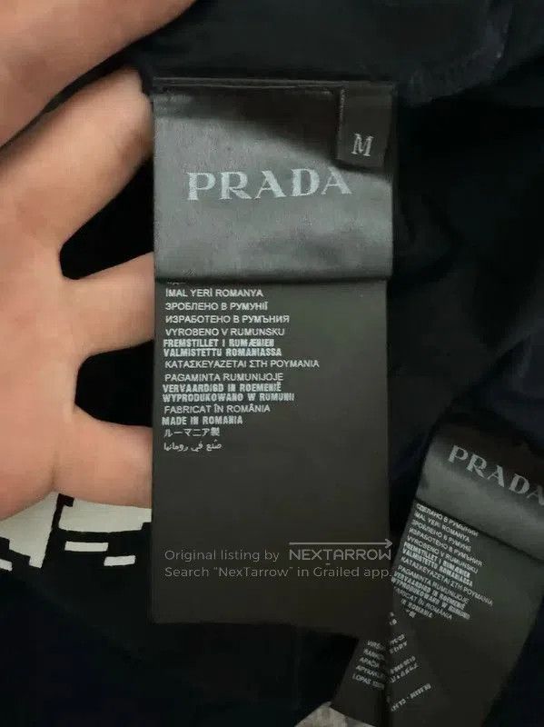 Prada Prada Colorblock Embroidered Logo Long Sleeve T-shirt. Size US M / EU 48-50 / 2 - 4 Thumbnail