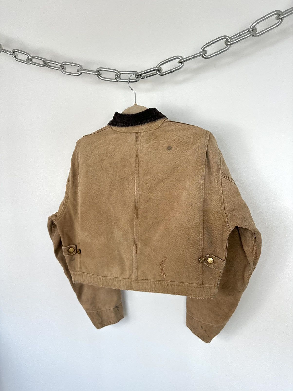 Carhartt Vintage 80s Carhartt USA Cropped Boxy Distressed Rare Jacket Size US S / EU 44-46 / 1 - 13 Thumbnail