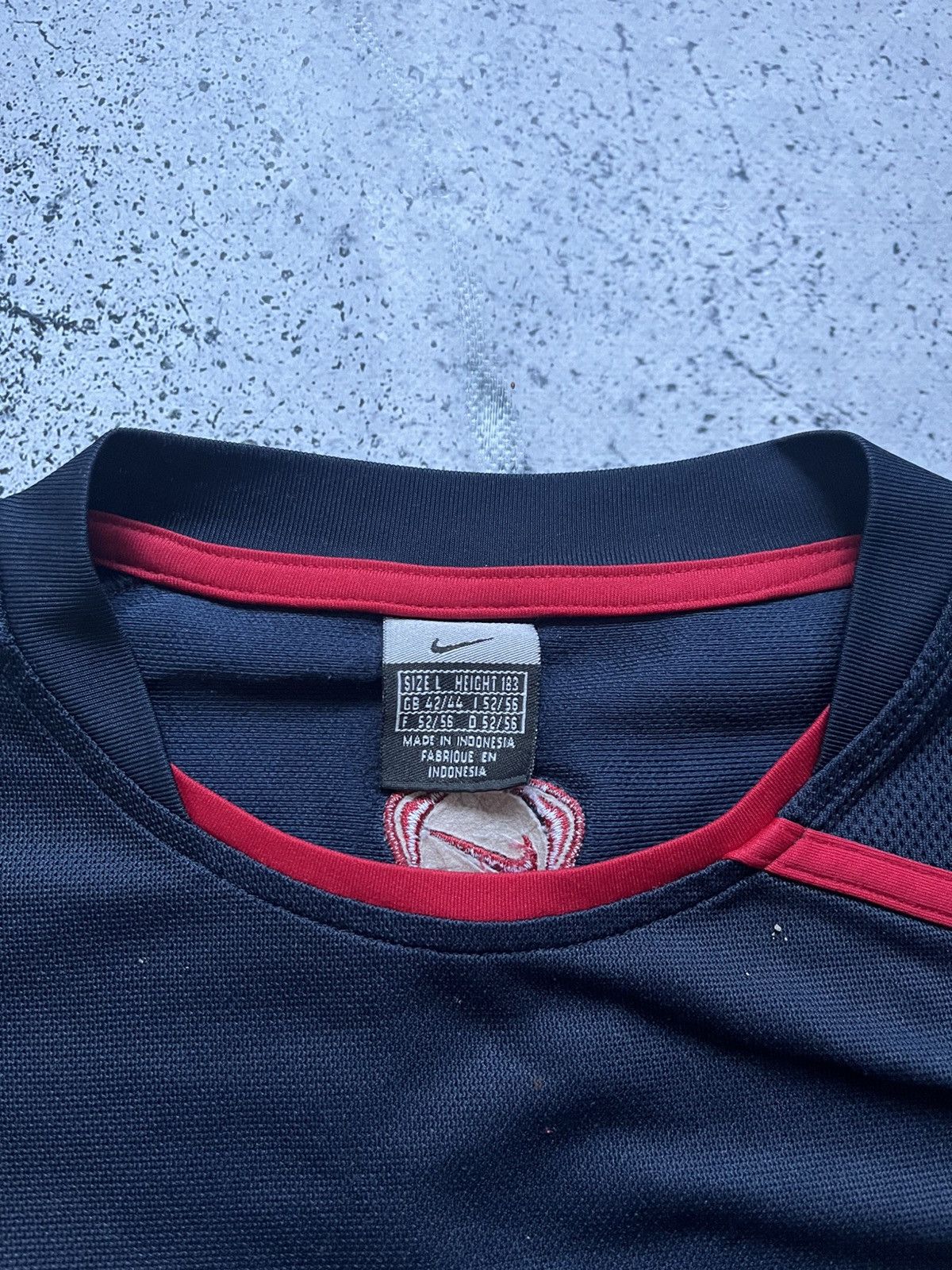 Nike × Vintage Vintage Nike Total 90 T-shirt Drill Big Logo Soccer Y2K USA Size US L / EU 52-54 / 3 - 6 Thumbnail