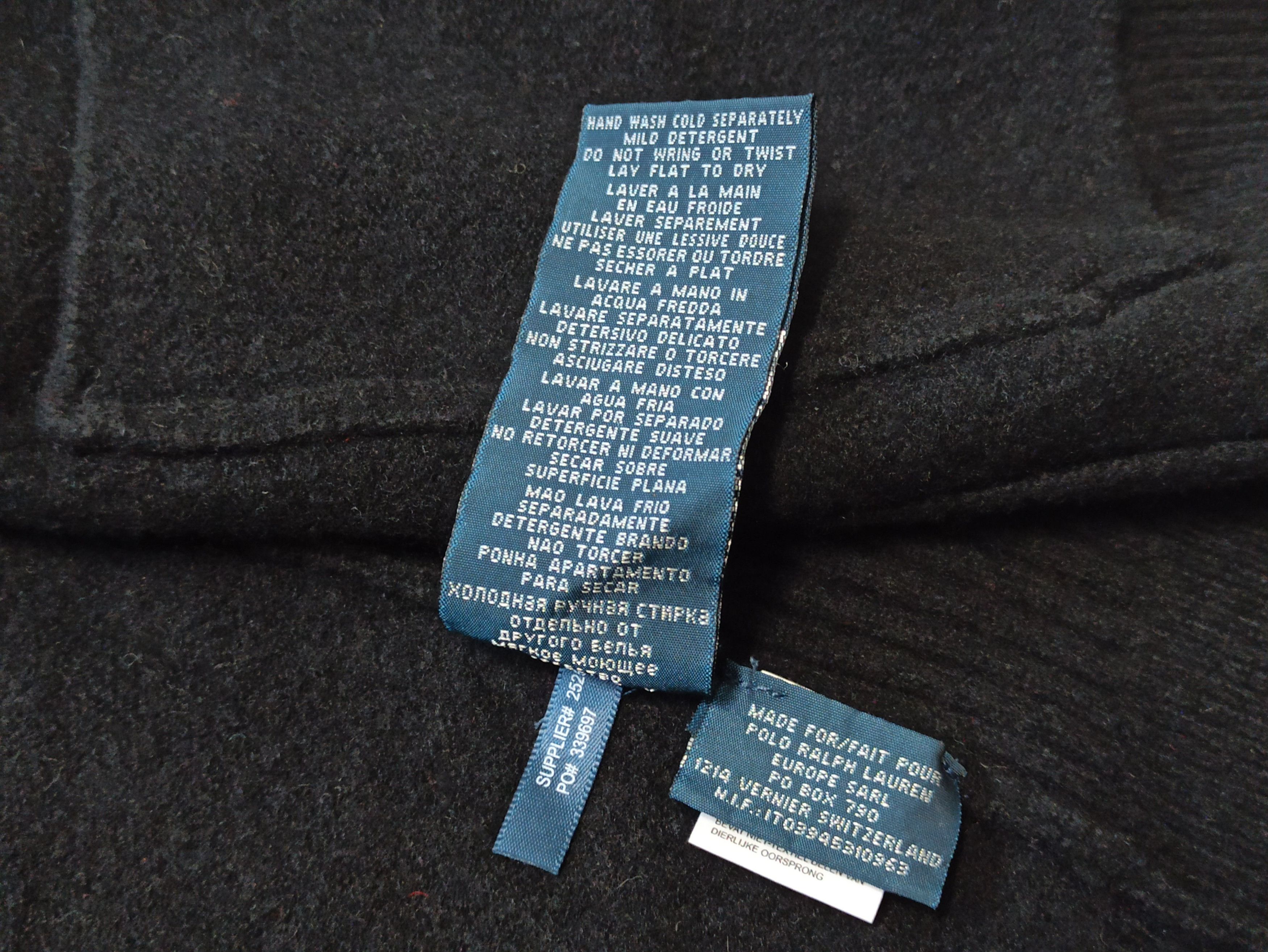 Polo Ralph Lauren Polo Ralph Lauren Black Lambswool Crest Leather Trim Jacket Size US M / EU 48-50 / 2 - 5 Thumbnail