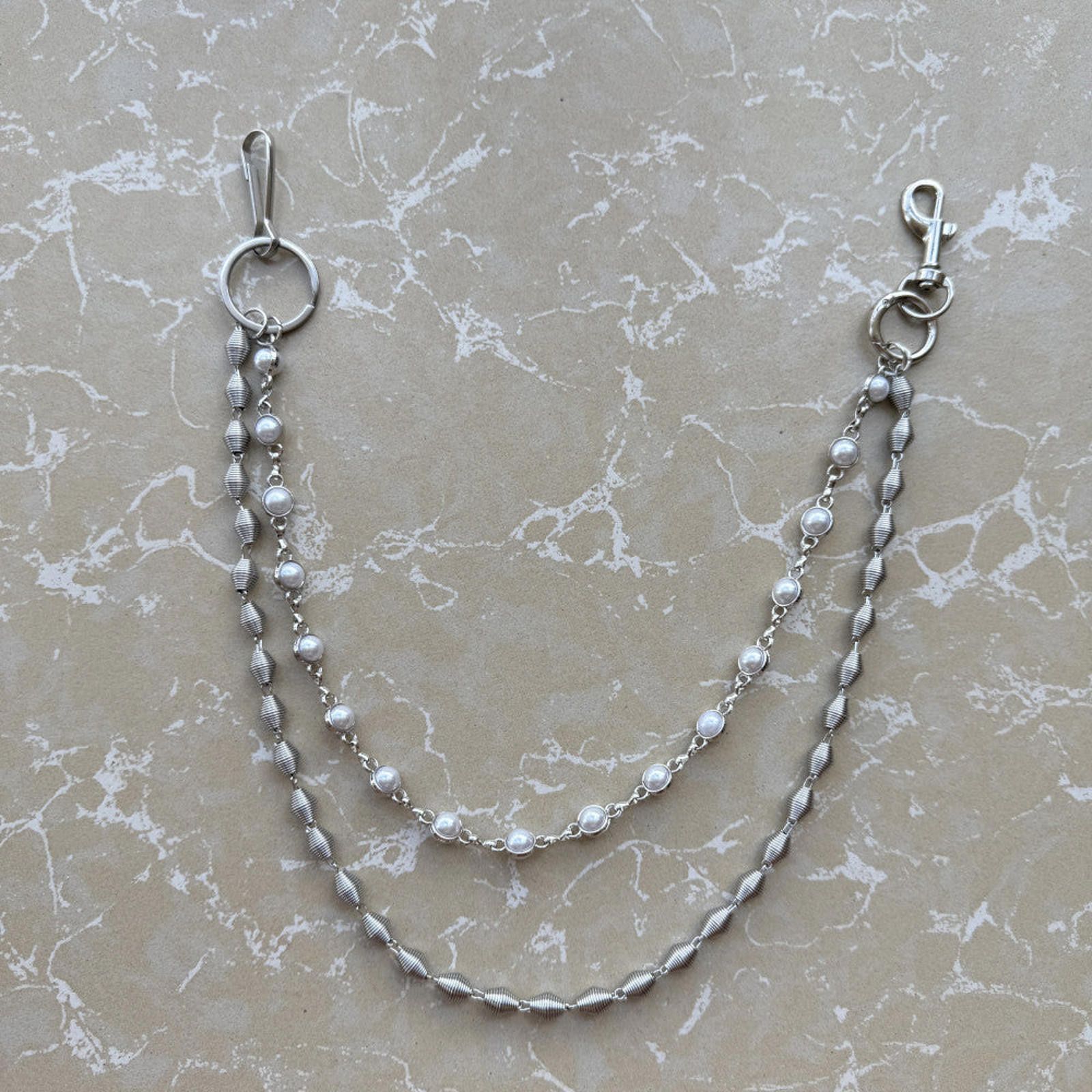 Japanese Brand Double Layered Wallet Chain Size ONE SIZE - 5 Thumbnail
