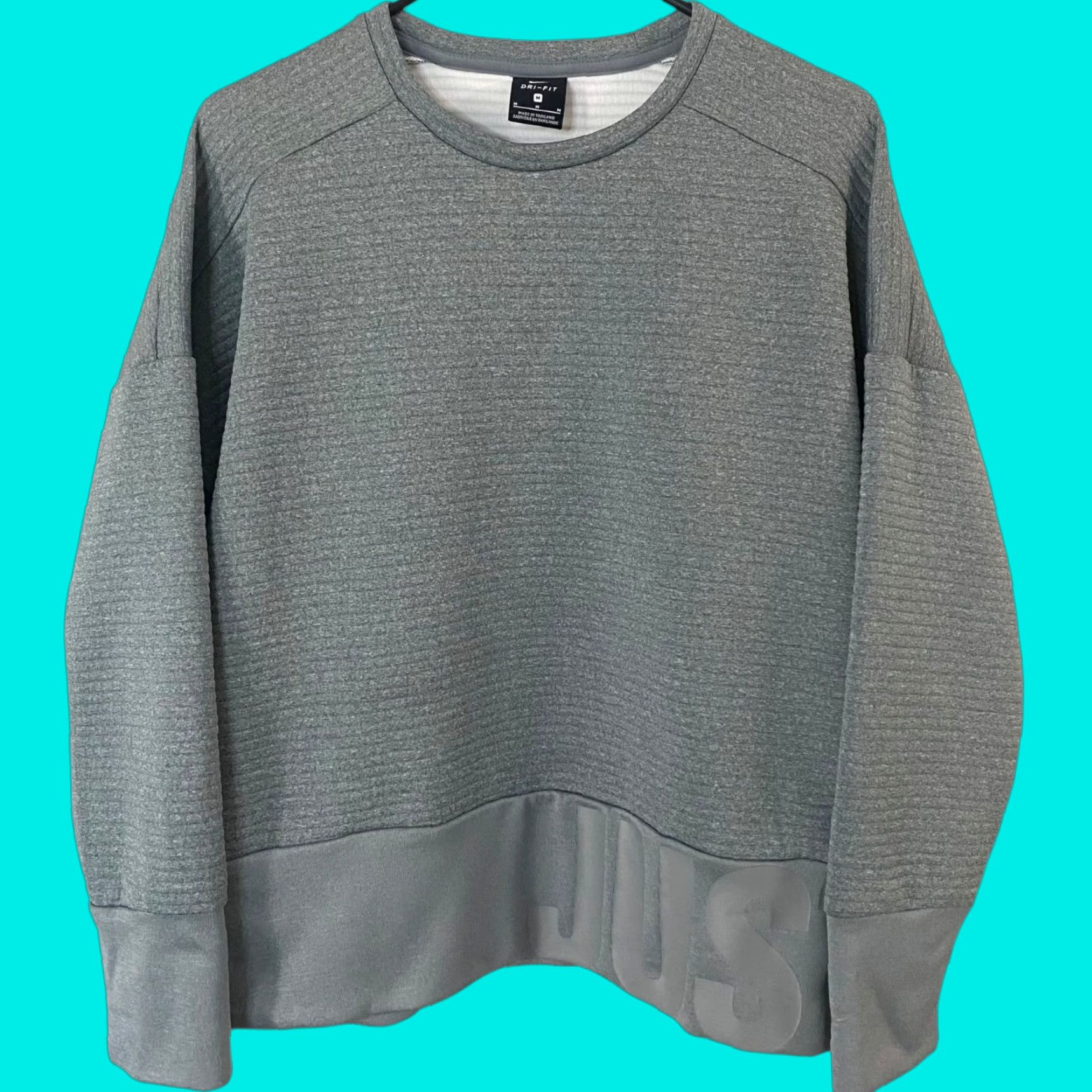 Nike Nike Sweatshirt Crewneck Double Knit Pullover Women's M Gray Long Sleeve Size M / US 6-8 / IT 42-44 - 1 Thumbnail