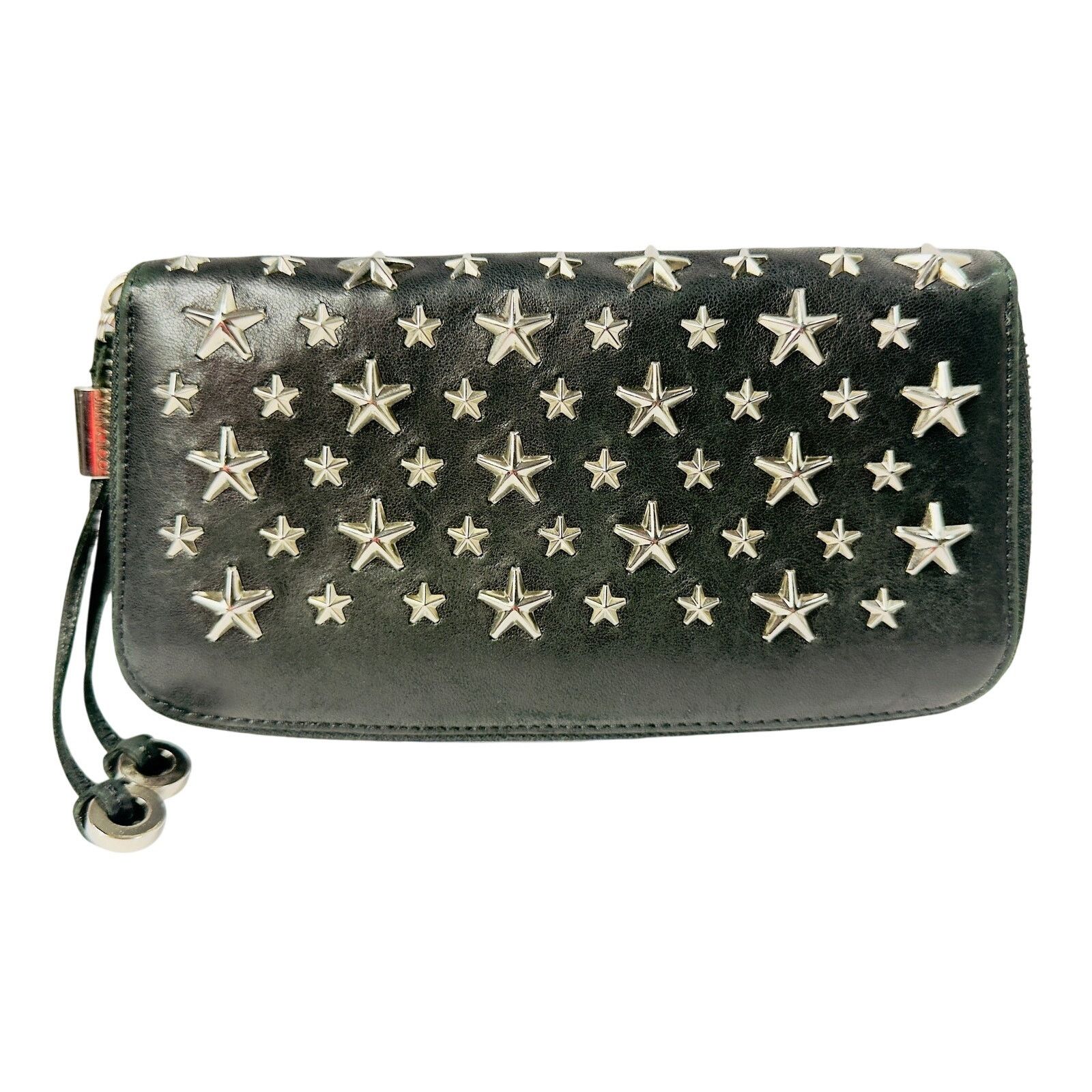Jimmy Choo JIMMY CHOO Zip Around Long Wallet BLK Star Studs Ltd Edition Size ONE SIZE - 1 Thumbnail
