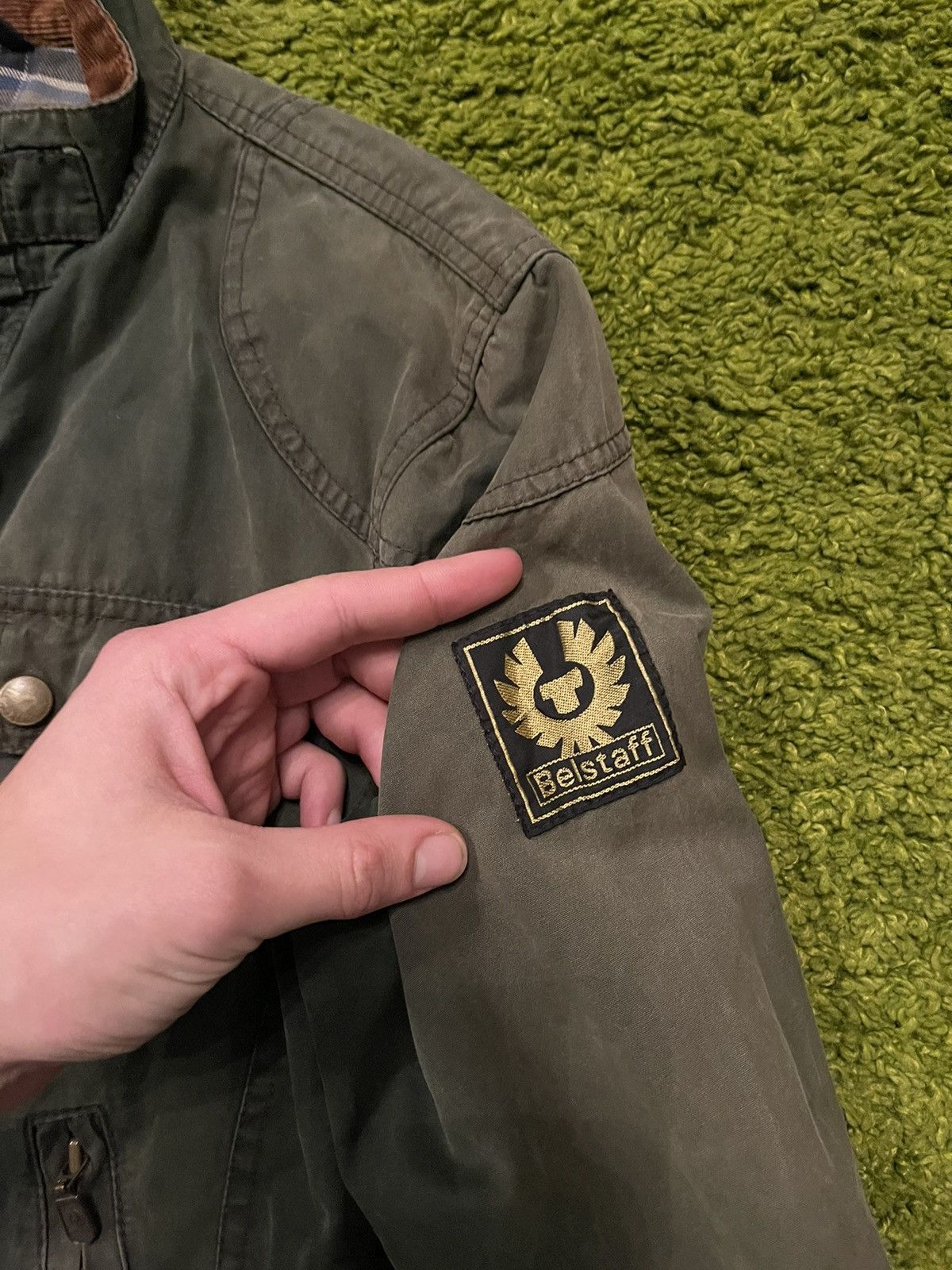 Belstaff × Vintage Belstaff 1990s vintage waxed biker jacket Size M / US 6-8 / IT 42-44 - 7 Thumbnail