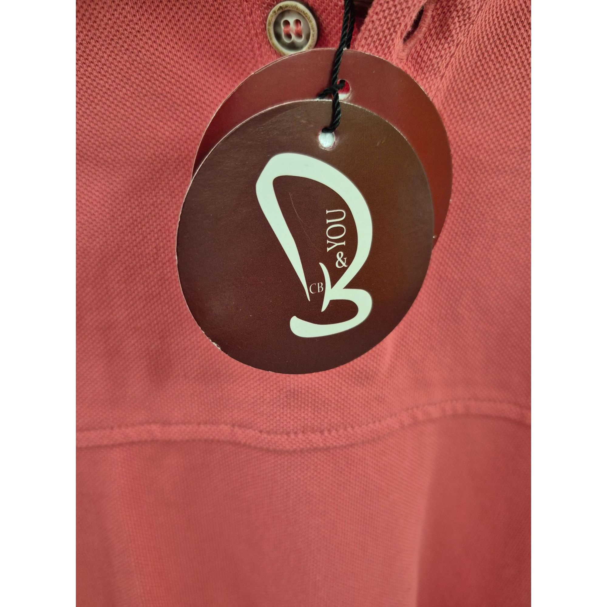 Other Mens Coral Long Sleeve Polo Shirt Button-Up Collar Size Smal Size US M / EU 48-50 / 2 - 8 Thumbnail