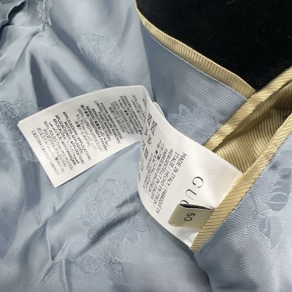 Gucci Gucci Velvet Single-breasted Blazer Size 50S - 6 Thumbnail