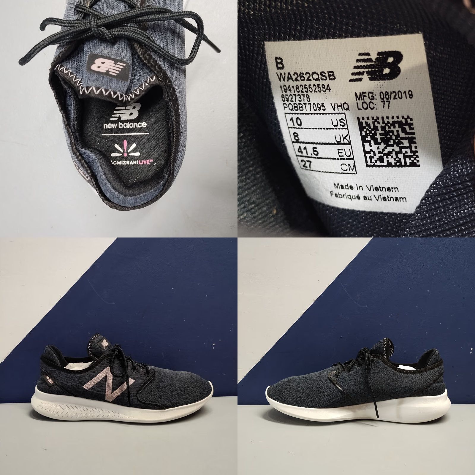 New Balance New Balance Womens Size 10 Sneaker WA262QSB Multi Lace Up Isaac Mizrahi Live Size US 10 / IT 40 - 8 Thumbnail