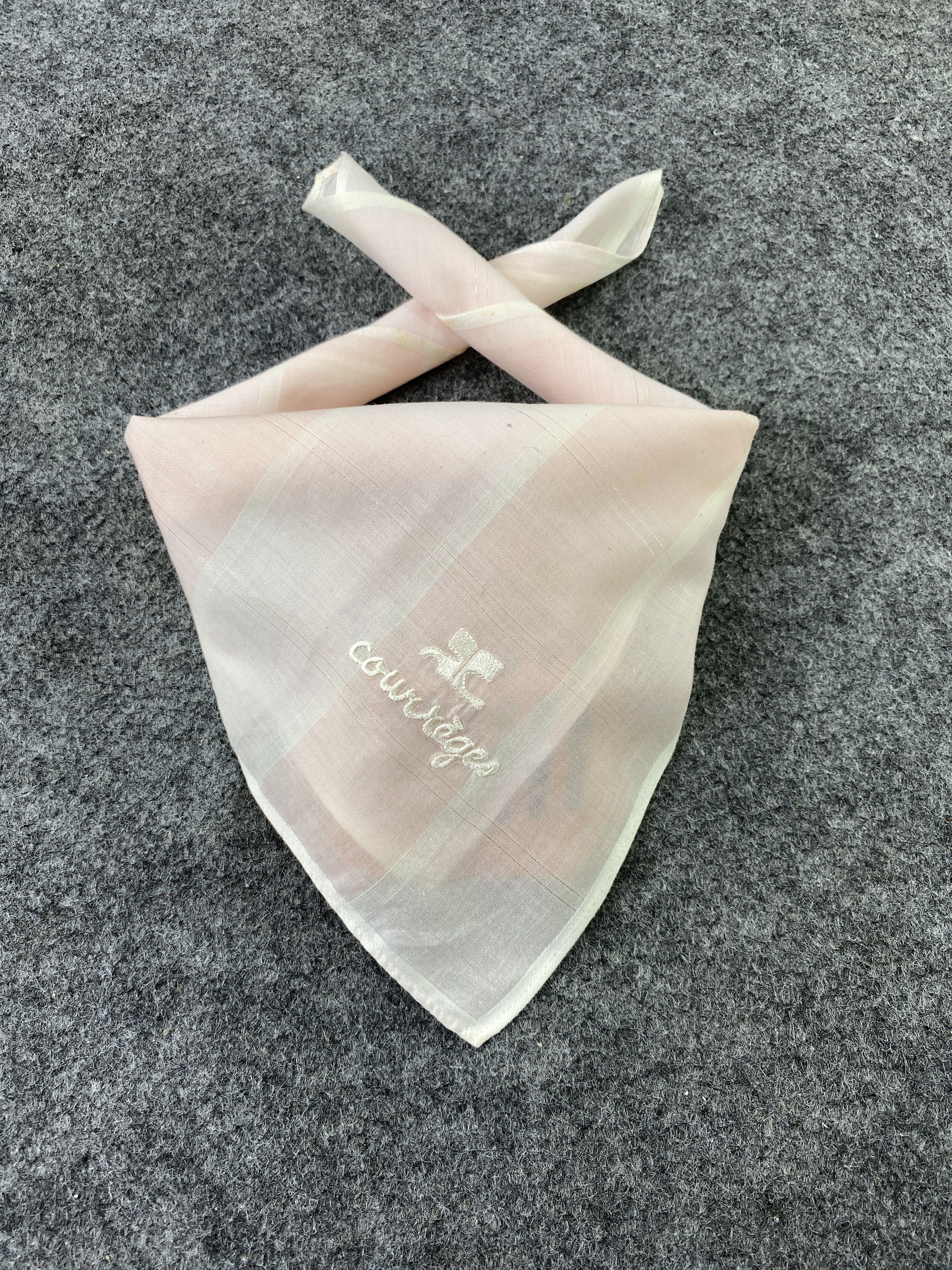 Courreges Courreges Handkerchief Neckerchief Bandana -B331 Size ONE SIZE - 2 Thumbnail