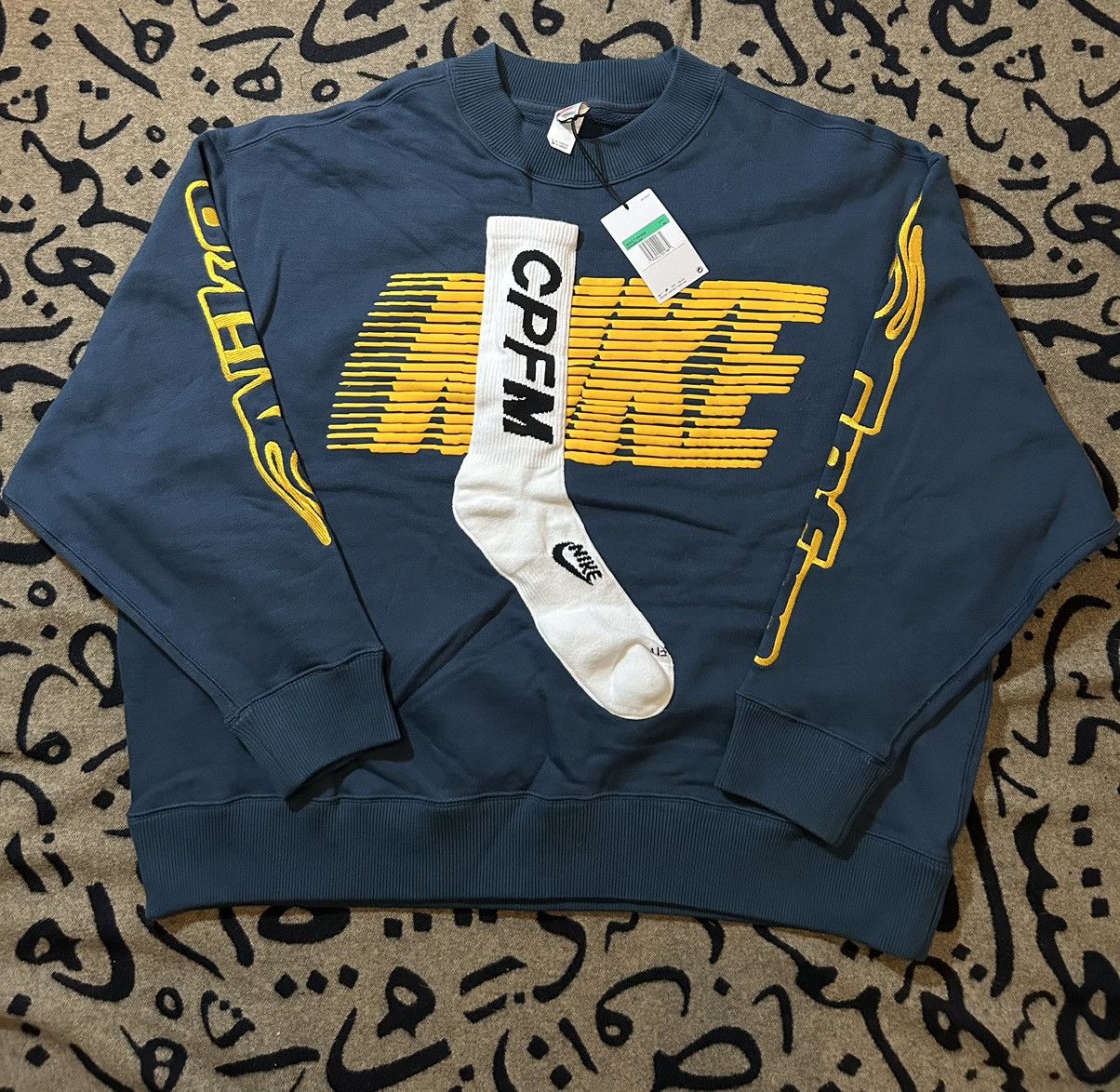 Cactus Plant Flea Market × Nike NIKE x CPFM Socks Fleece Crewneck Size US XL / EU 56 / 4 - 1 Thumbnail