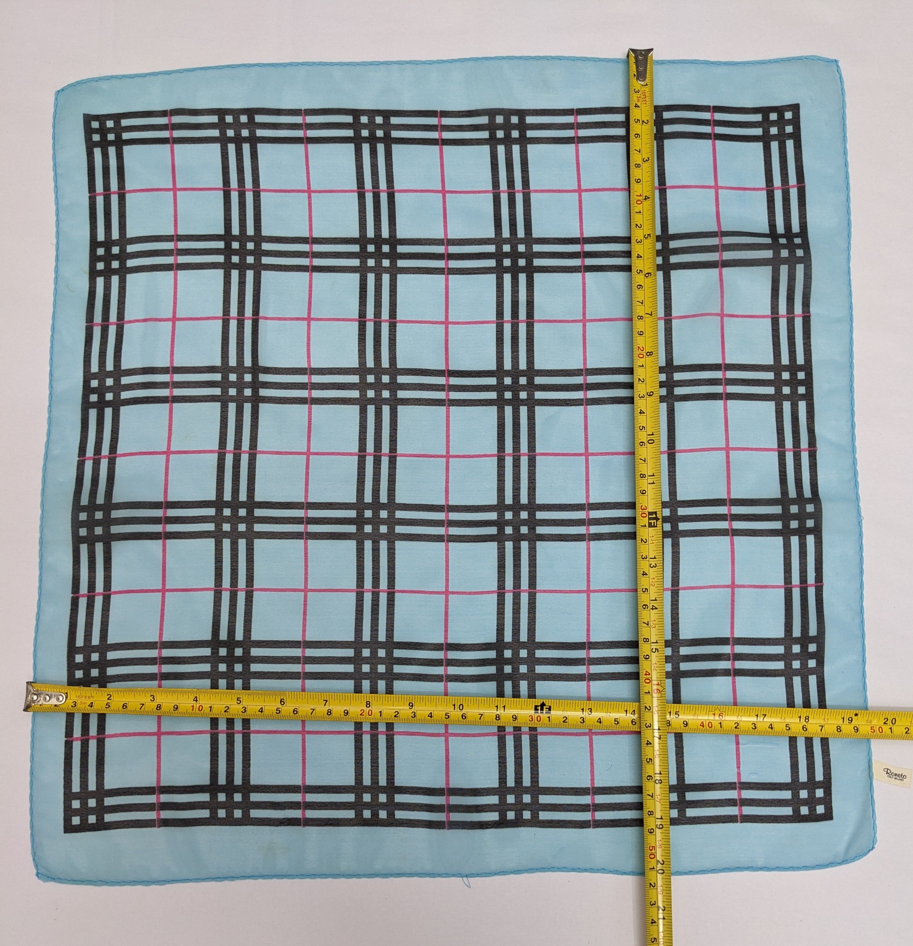 Other Roneto Italy Milano Plaid Handkerchief Size ONE SIZE - 5 Thumbnail