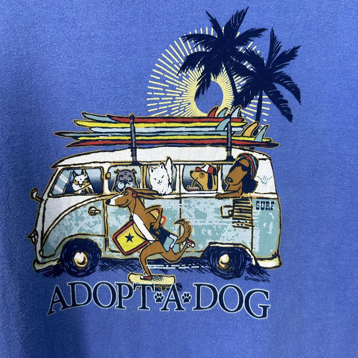 Sun Surf Vintage Crazy Shirts Back Heat Adopt A Dog Surfing A834 Size US M / EU 48-50 / 2 - 2 Thumbnail