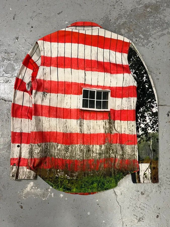 Calvin Klein × Designer × Vintage 2018 Raf Simons for Calvin Klein USA Flag Est 1978 Shirt Size US M / EU 48-50 / 2 - 4 Thumbnail