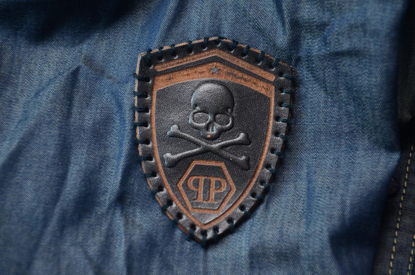 Philipp Plein Philipp Plein PP Washed Distressed Denim Shirt Jacket S Size US S / EU 44-46 / 1 - 5 Thumbnail