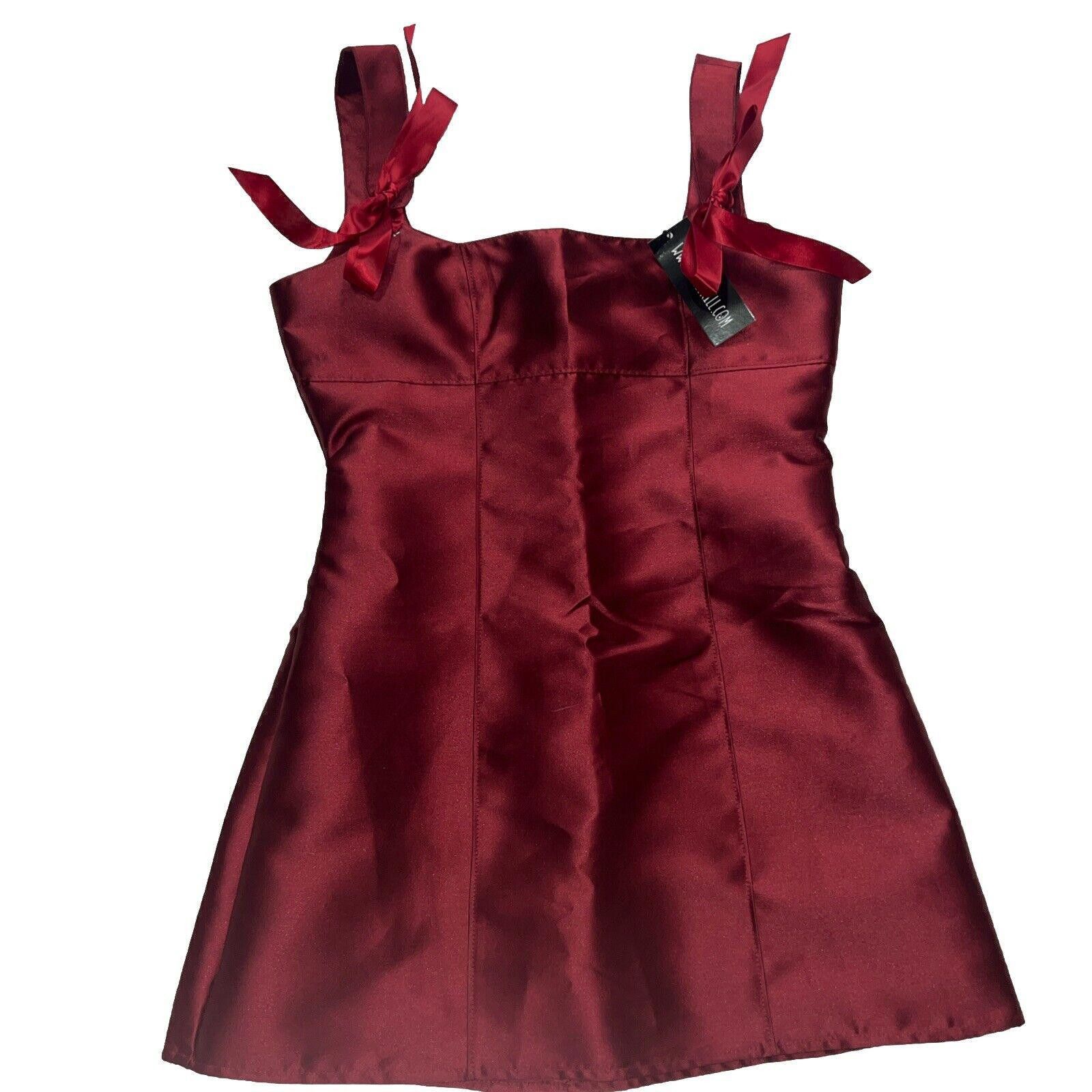 Designer L Red Pixie Stardust Miss Dress Burgundy Current Mood Size L / US 10 / IT 46 - 2 Thumbnail