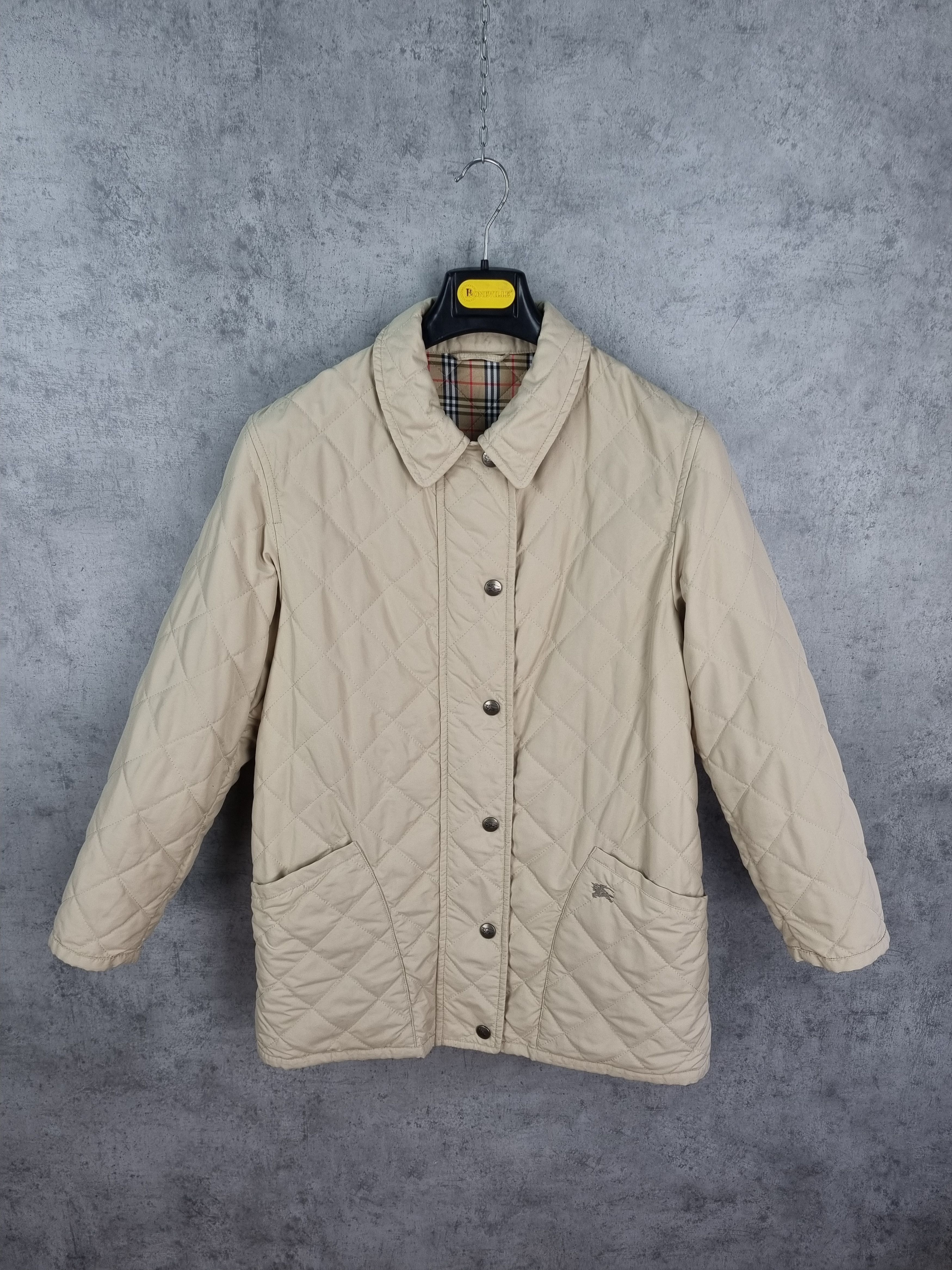 Burberry × Burberry Prorsum × Vintage Iconic 90s Burberrys Quilted Novacheck Light Jacket Size US XL / EU 56 / 4 - 9 Thumbnail