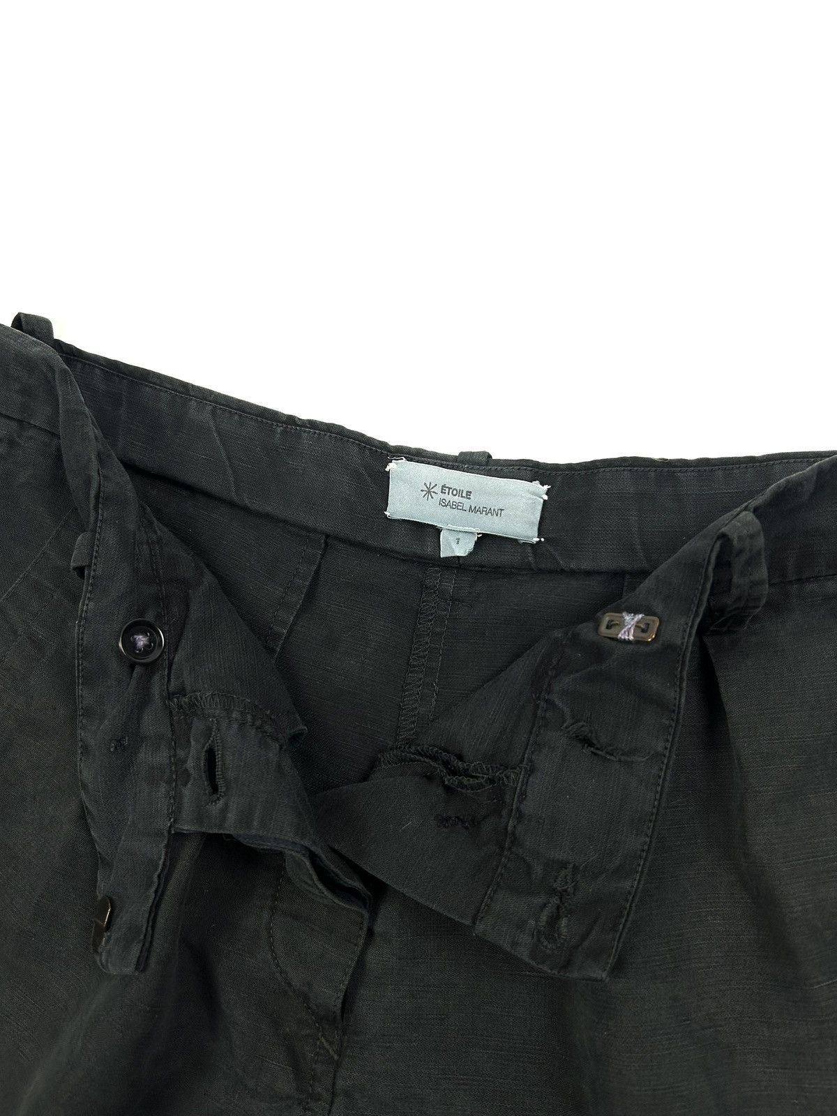Isabel Marant Etoile Vintage Étoile Isabel Marant Linen Black Shorts Women’s M-L Size 30" / US 8 / IT 44 - 8 Thumbnail
