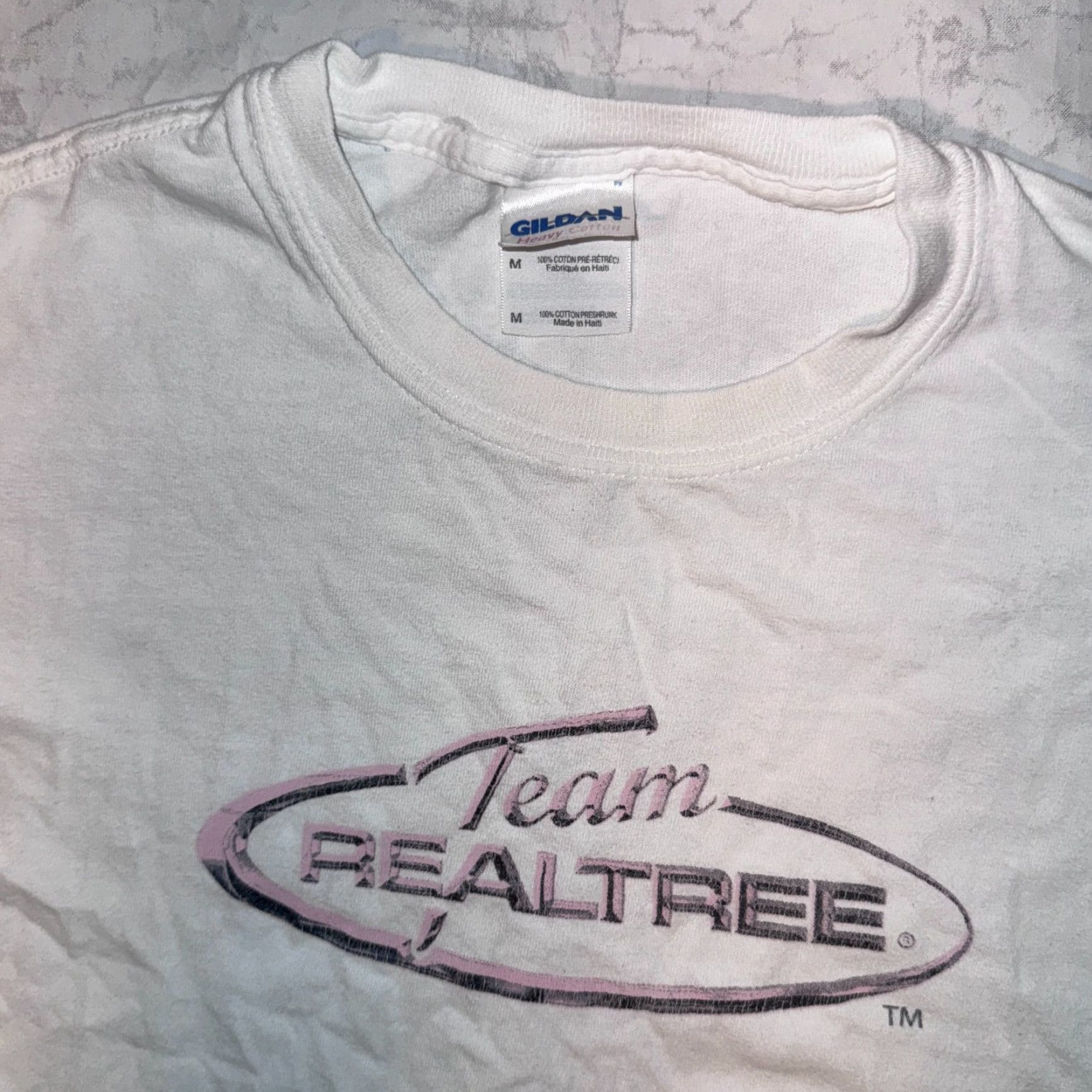 Realtree Realtree Team Pink Y2K Logo White Tshirt - M Womens Short Sleeve Crew Neck Cotton Jersey Logo Graphic T-Shirt Casual Long Sleeve? Size M / US 6-8 / IT 42-44 - 2 Thumbnail